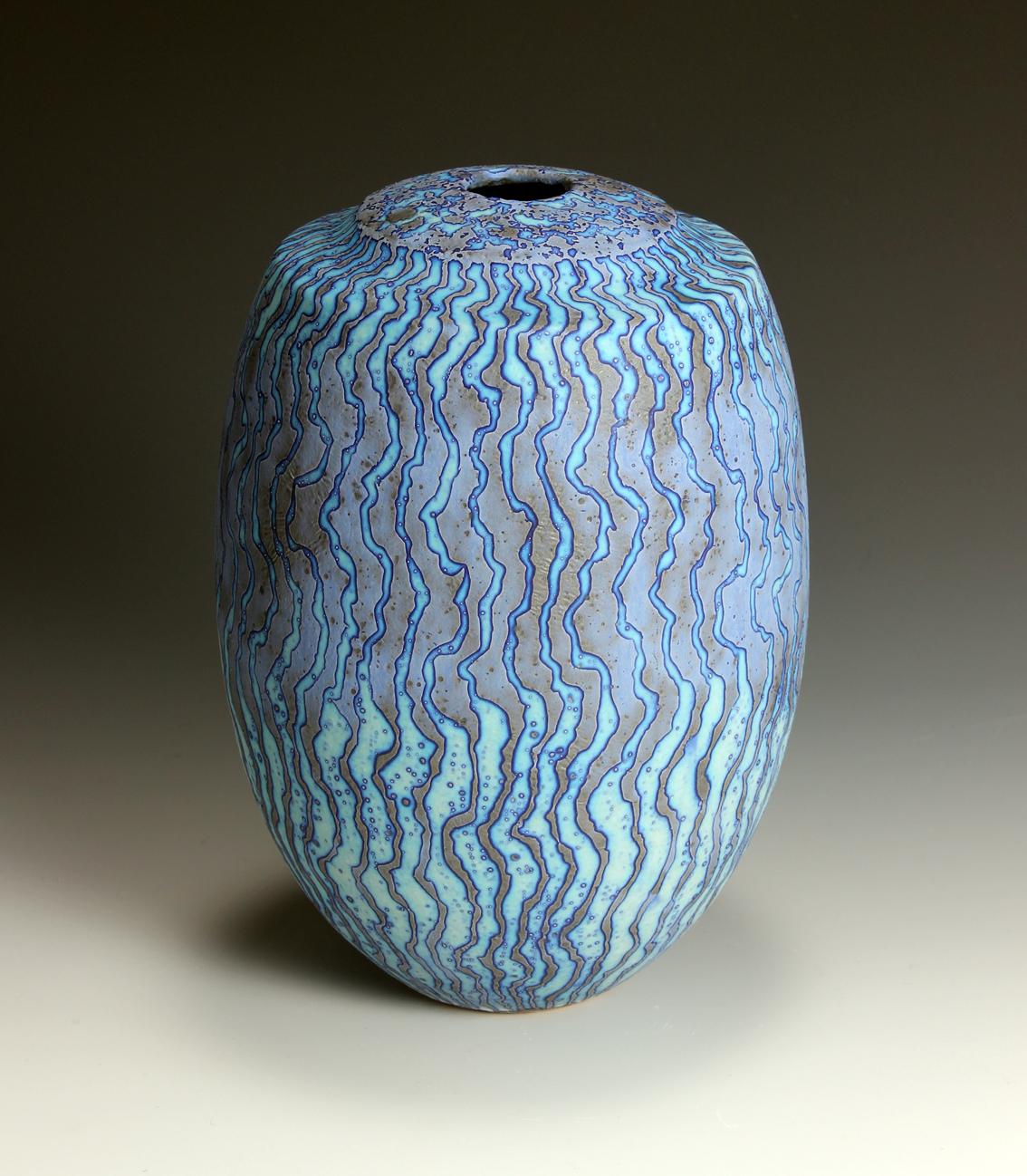 Peter Beard Cobalt Vase In Excellent Condition In Chipping Campden, GB