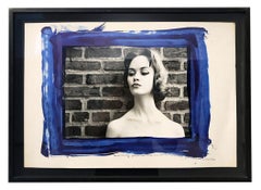 "Avril Crosby" Mixed Media Black And White Photography, Silver Gelatin Print