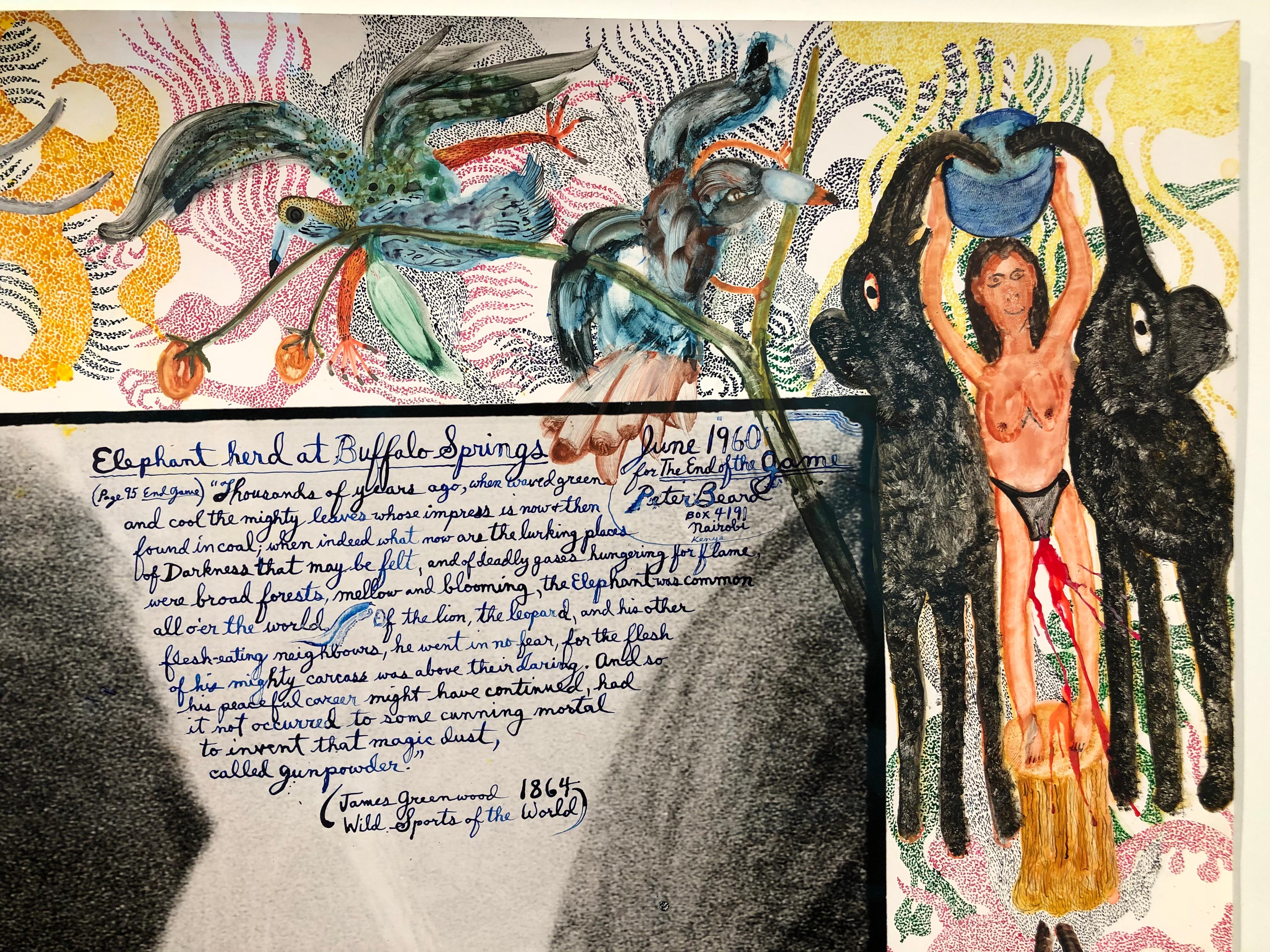 Eles at Buffalo Springs - Animal, Landscape Photography, Peter Beard 2