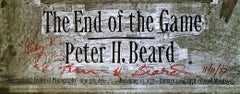 El final del juego Rara impresión ICP de los años 70 (Firmada a mano, con inscripción de Peter Beard)