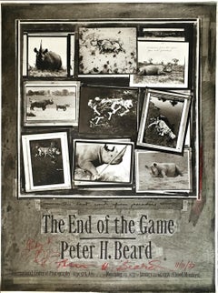 La fine del gioco Rara stampa ICP degli anni '70 (firmata a mano, con dedica di Peter Beard)