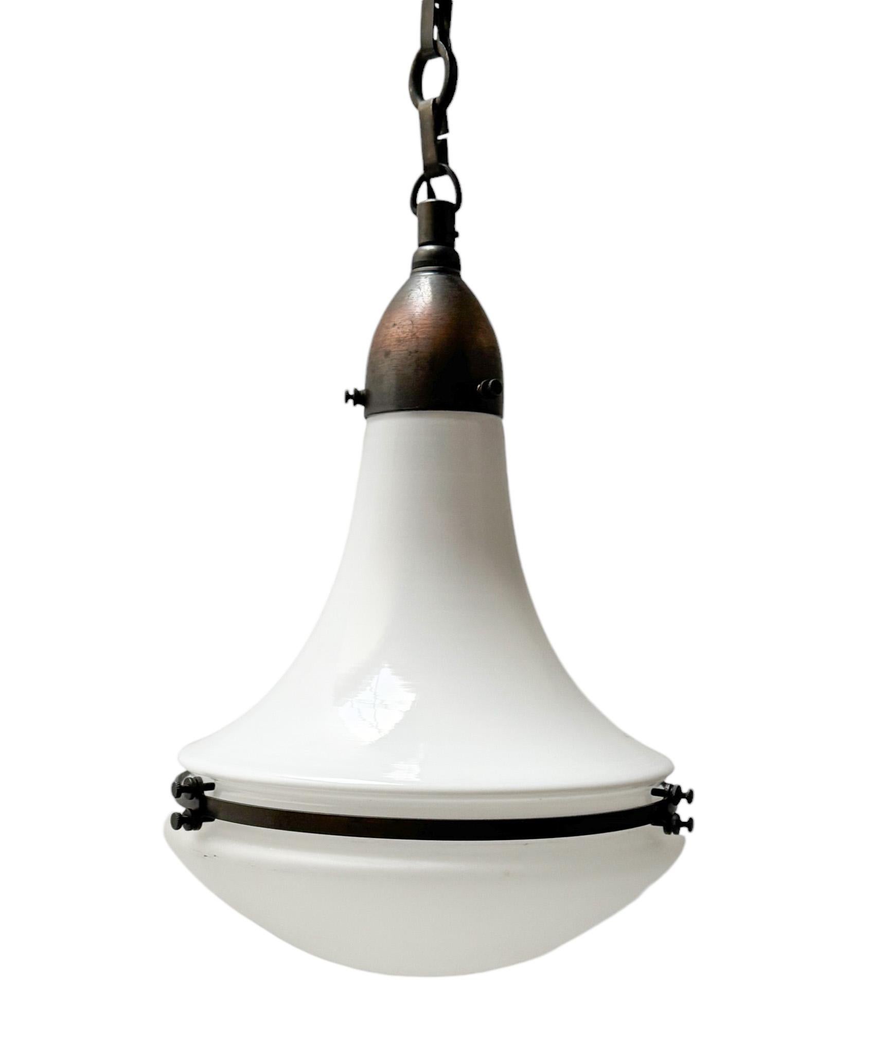 Peter Behrens Art Nouveau Luzette Pendant Lamp for Siemens, 1900s 4