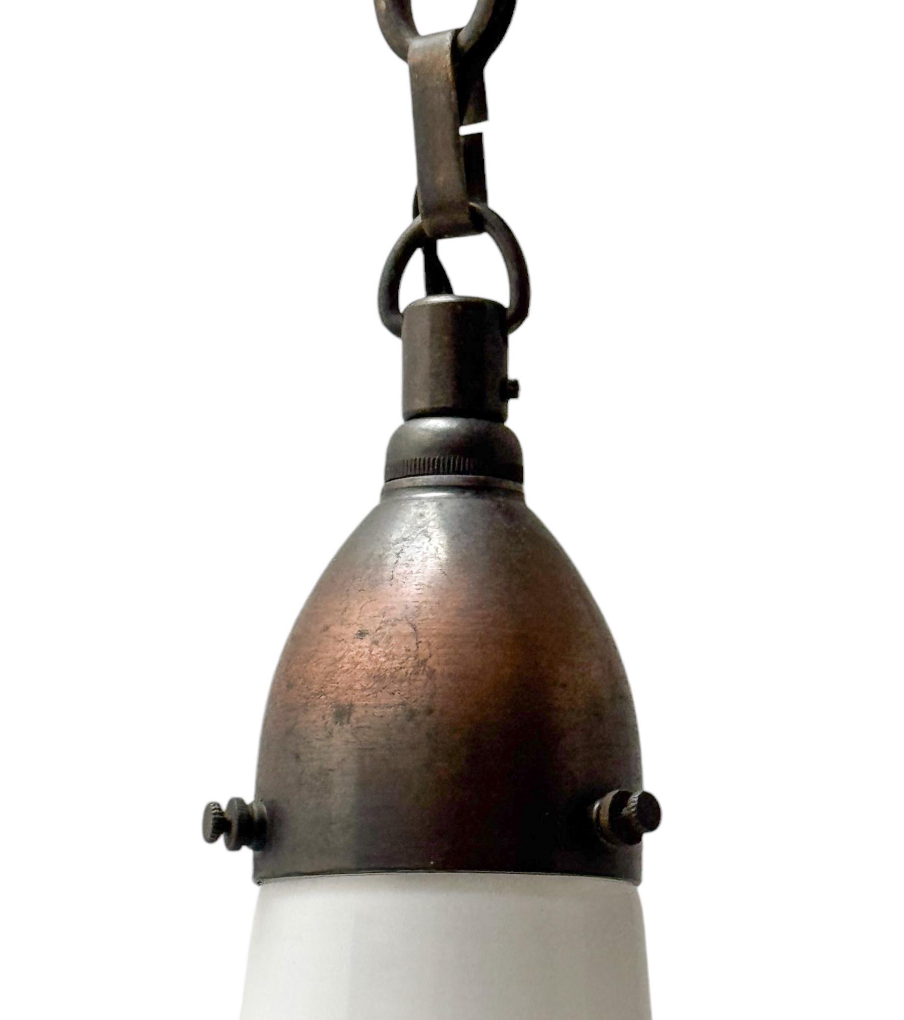 Peter Behrens Art Nouveau Luzette Pendant Lamp for Siemens, 1900s 5
