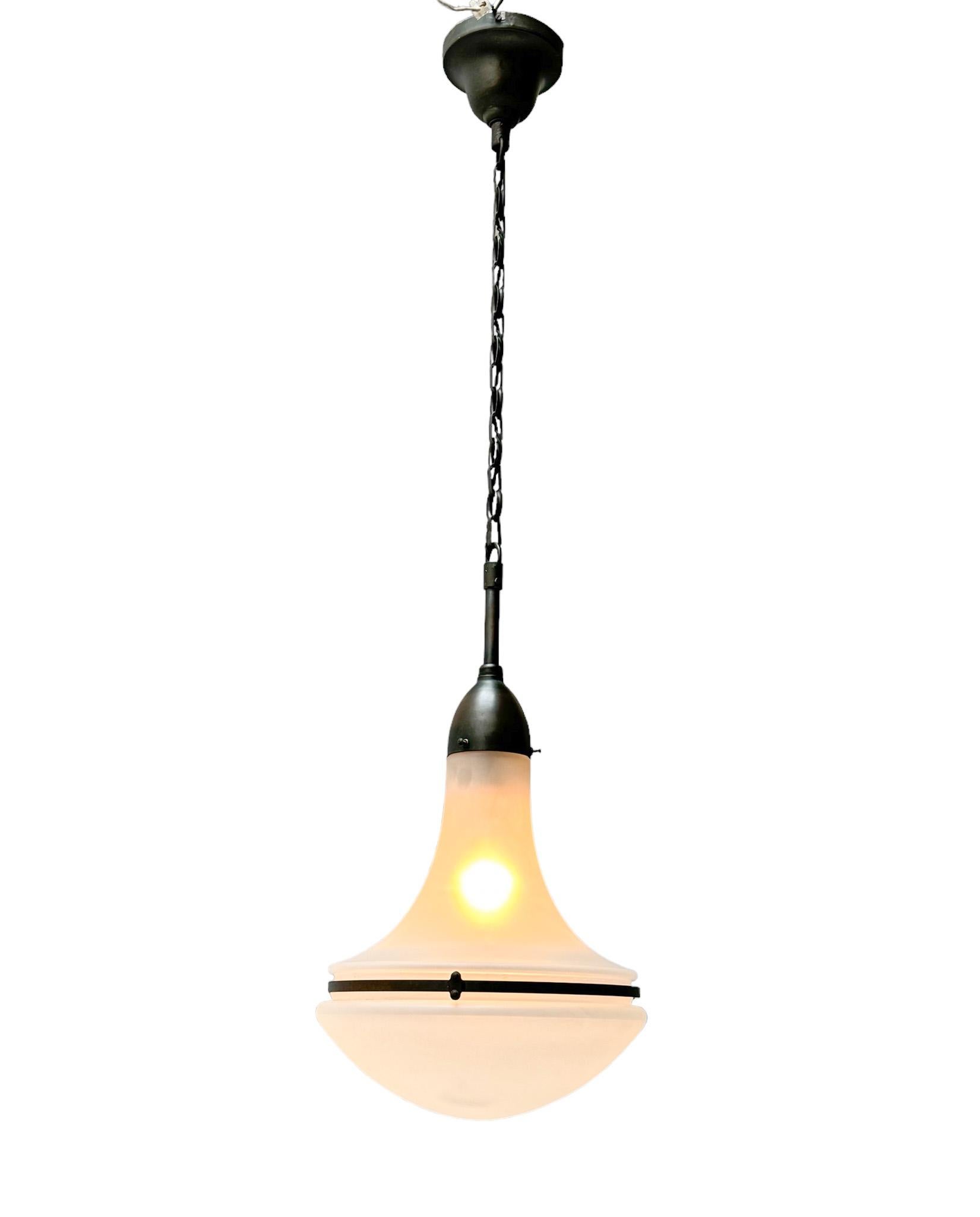 German Peter Behrens Art Nouveau Luzette Pendant Lamp for Siemens, 1900s