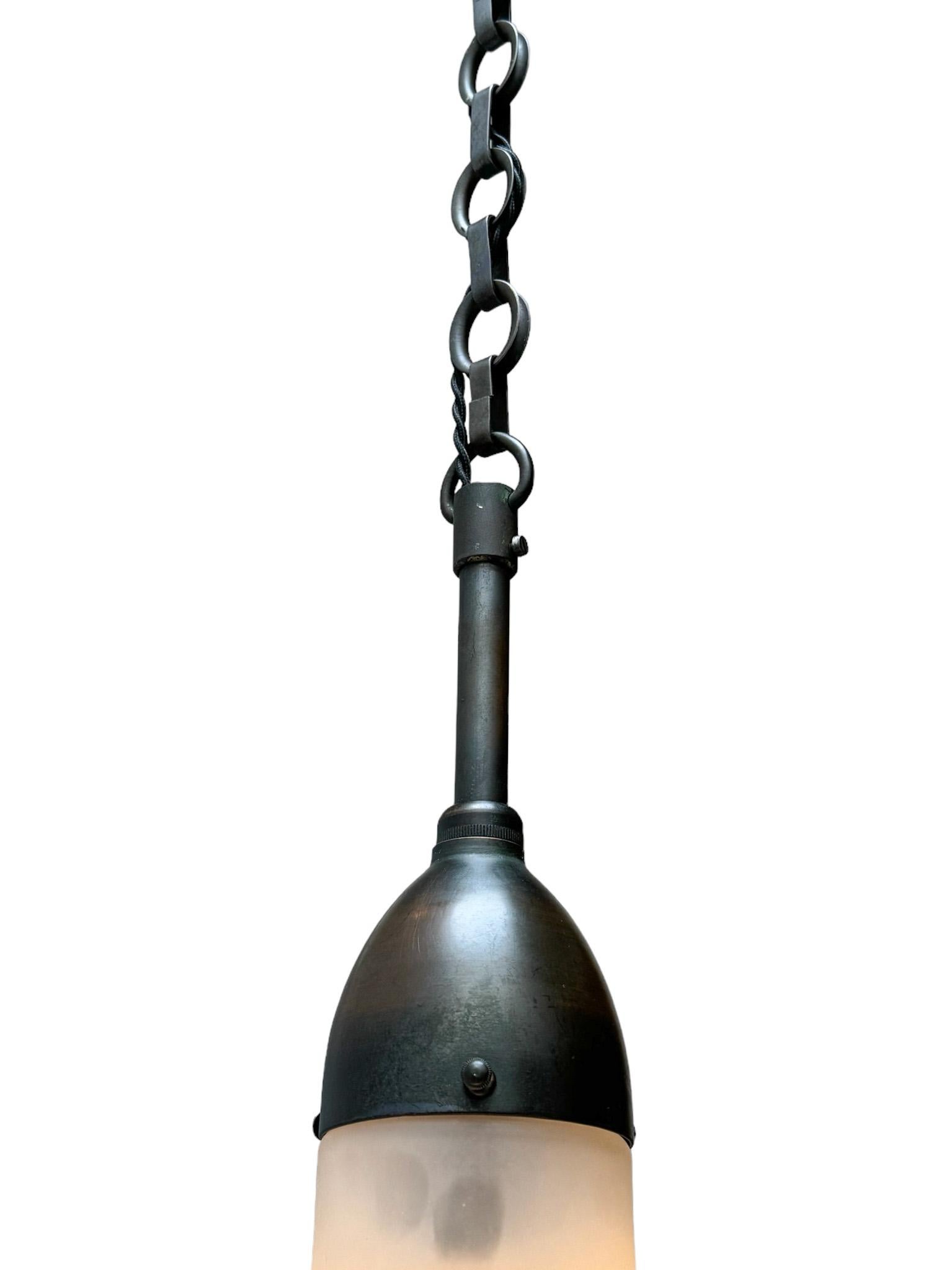 Early 20th Century Peter Behrens Art Nouveau Luzette Pendant Lamp for Siemens, 1900s
