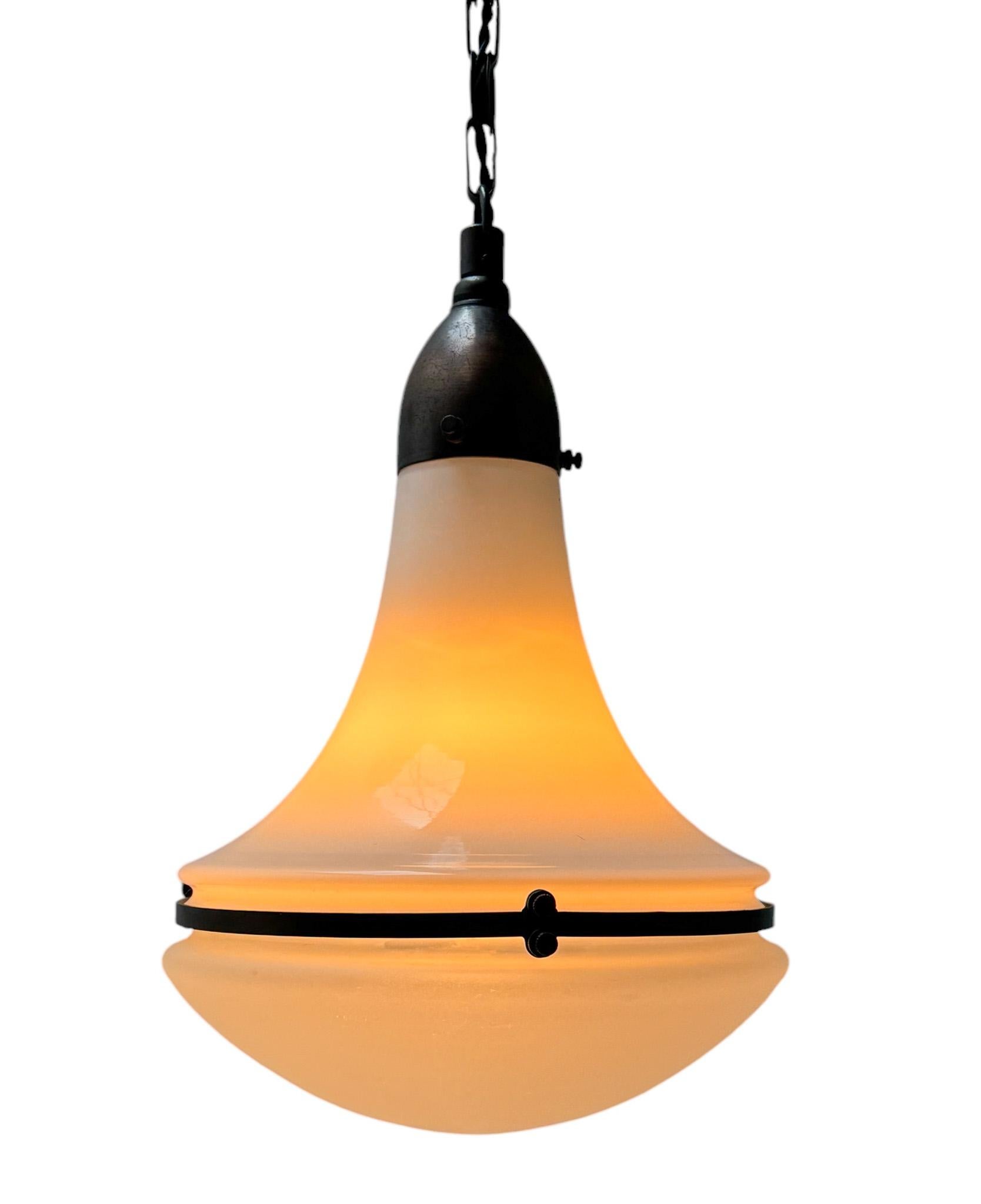 Peter Behrens Art Nouveau Luzette Pendant Lamp for Siemens, 1900s 1