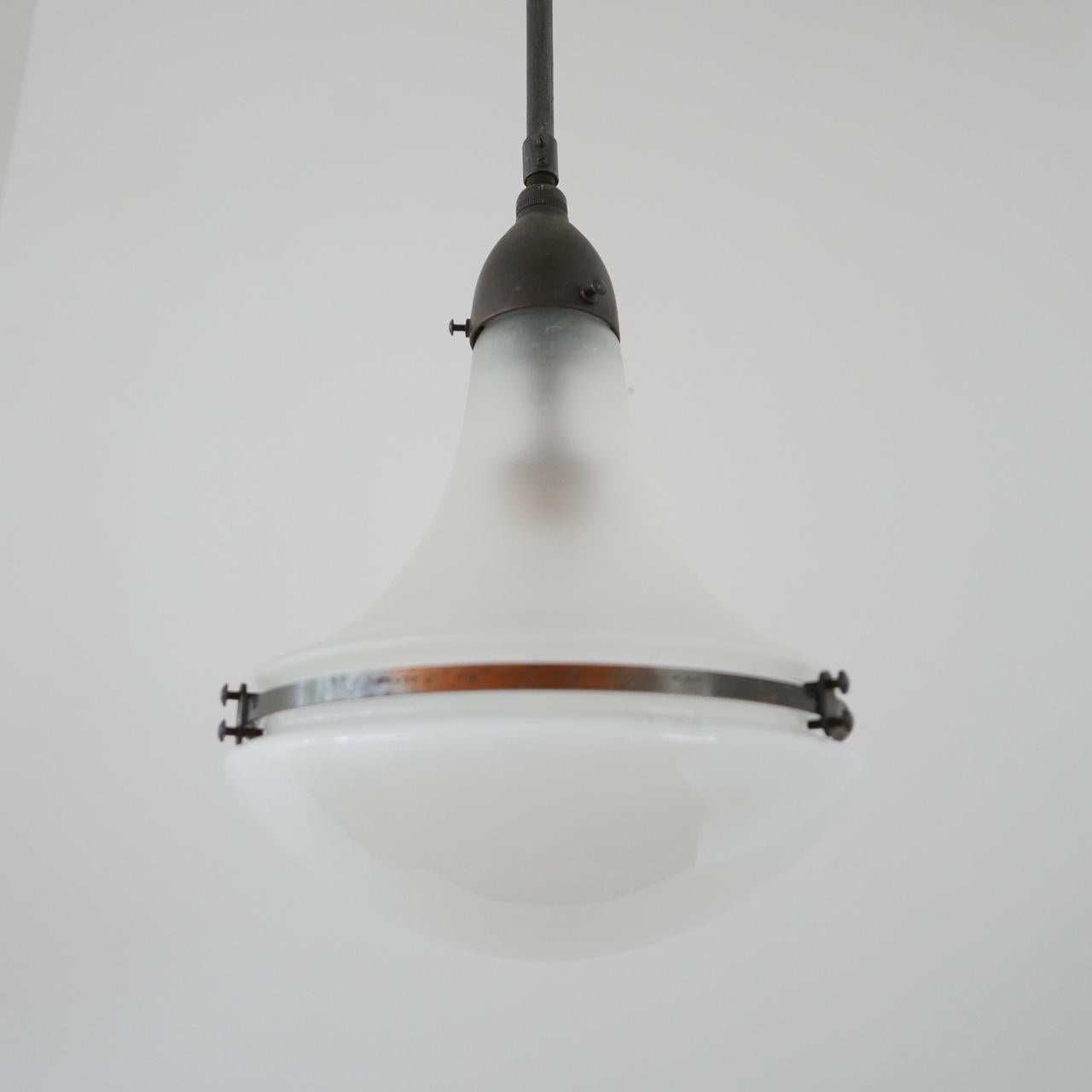 German Peter Behrens Bauhaus Pendant Lamp