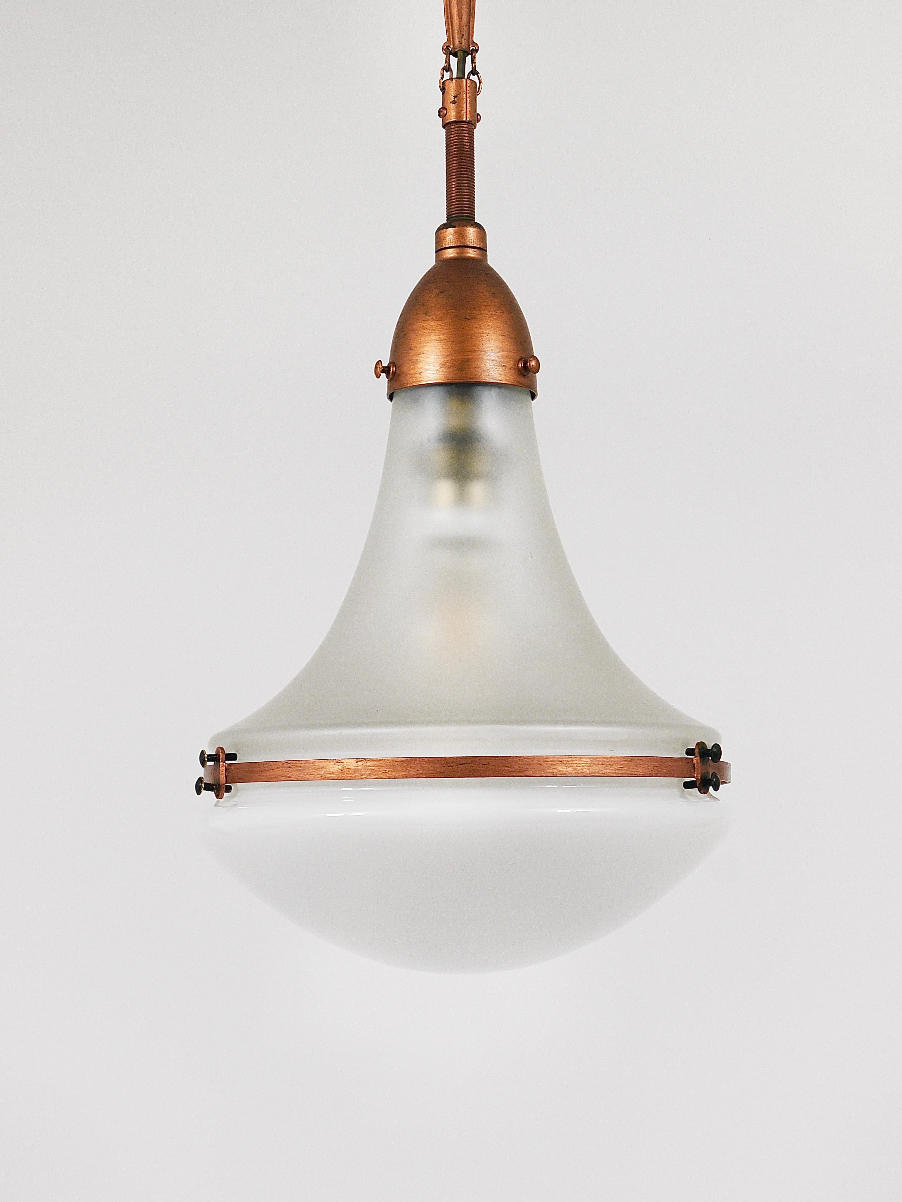 Lampada a sospensione industriale Peter Behrens Luzette, Siemens Schuckert, Germania, 1910 in vendita 3