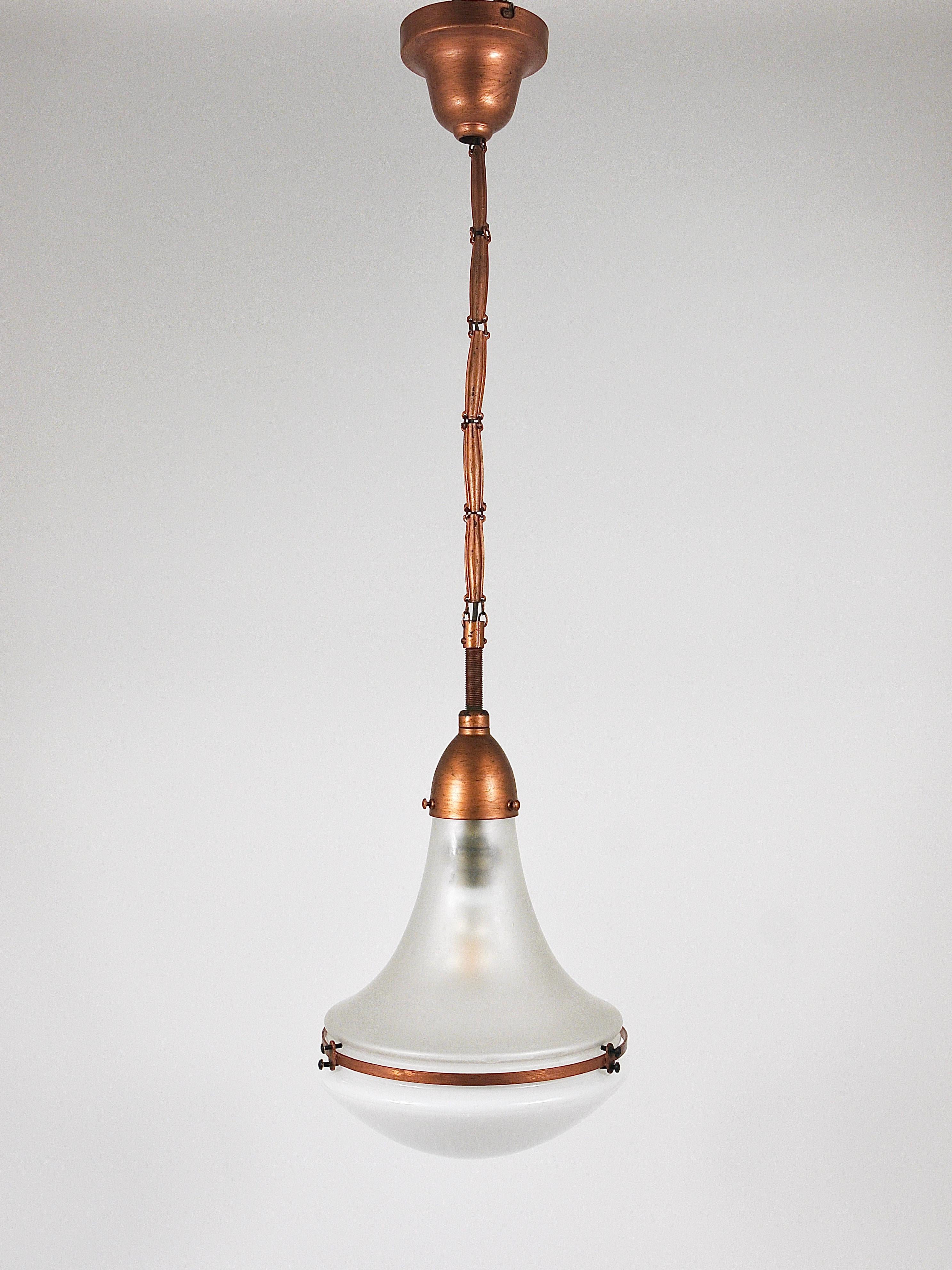 Lampada a sospensione industriale Peter Behrens Luzette, Siemens Schuckert, Germania, 1910 in vendita 7