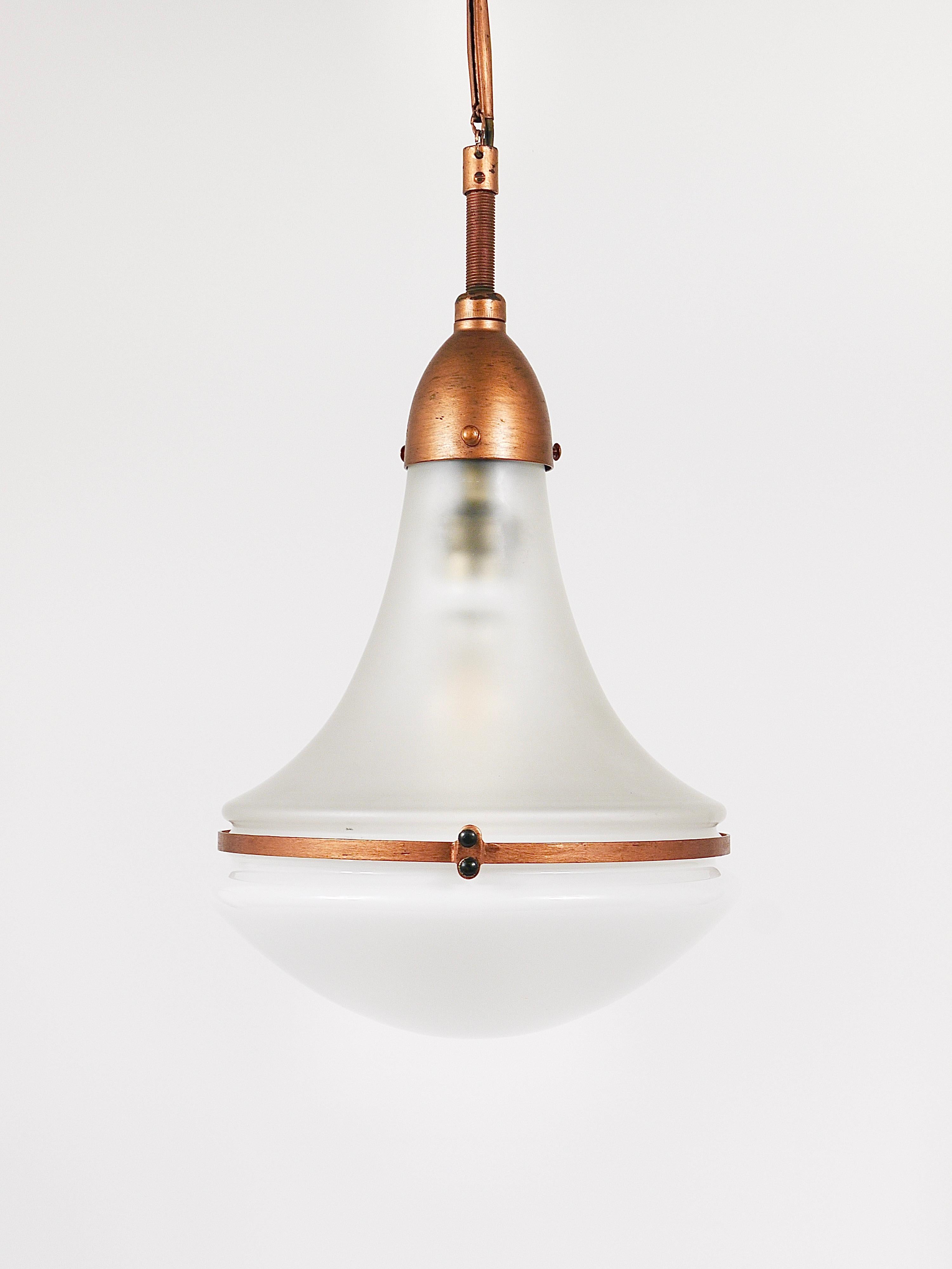 Tedesco Lampada a sospensione industriale Peter Behrens Luzette, Siemens Schuckert, Germania, 1910 in vendita