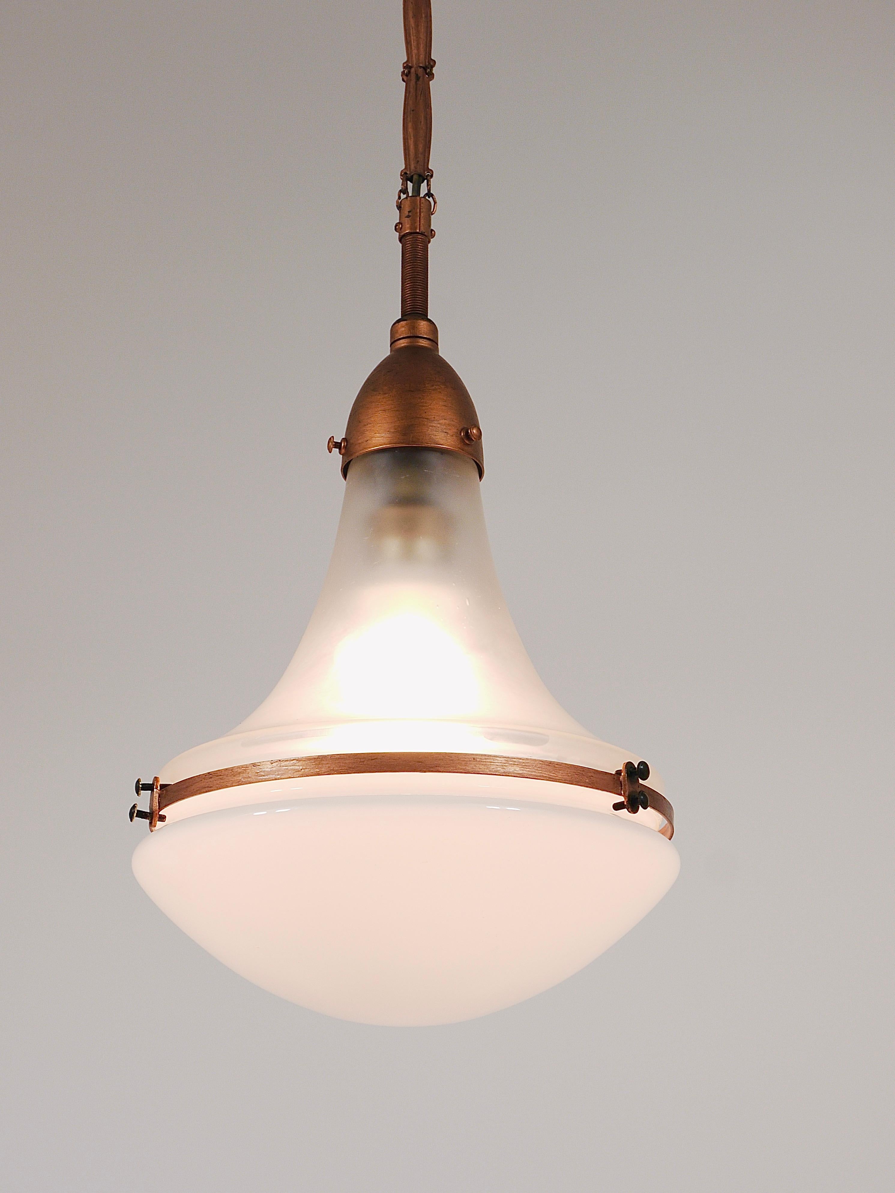XX secolo Lampada a sospensione industriale Peter Behrens Luzette, Siemens Schuckert, Germania, 1910 in vendita