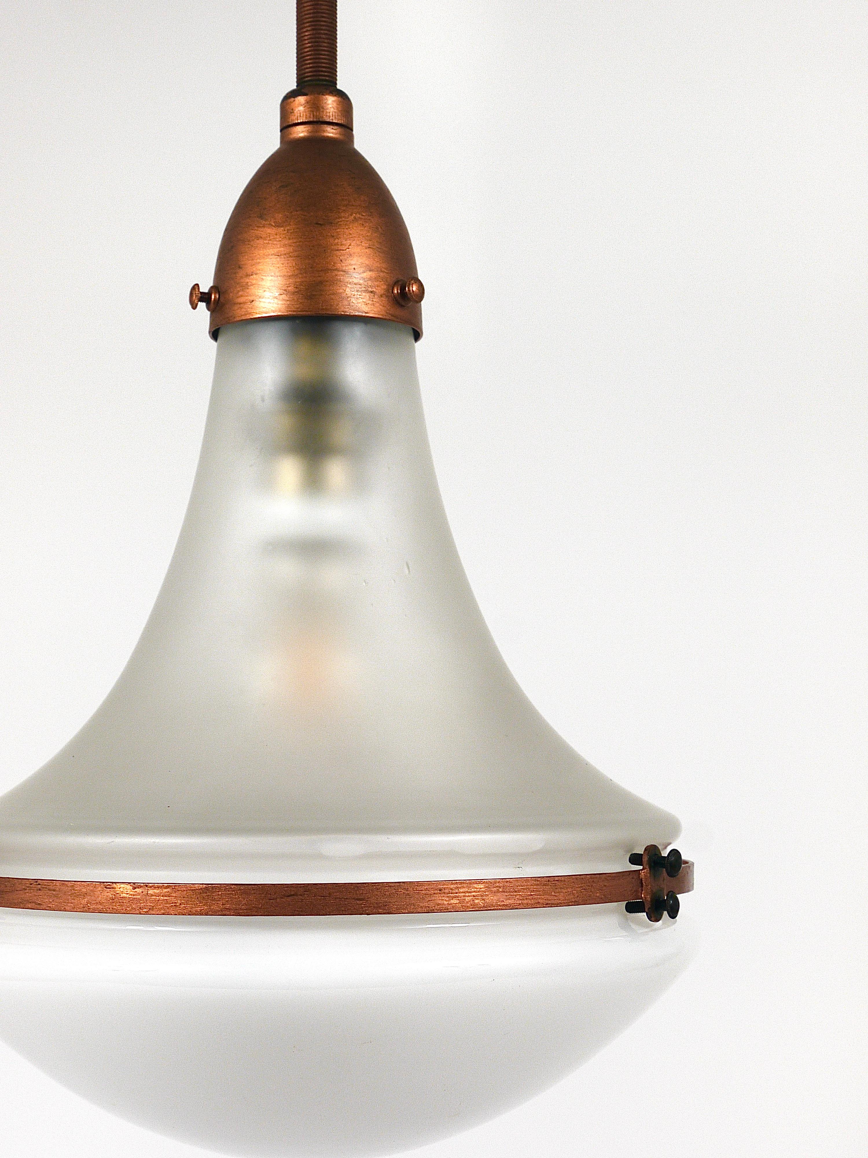 Metallo Lampada a sospensione industriale Peter Behrens Luzette, Siemens Schuckert, Germania, 1910 in vendita
