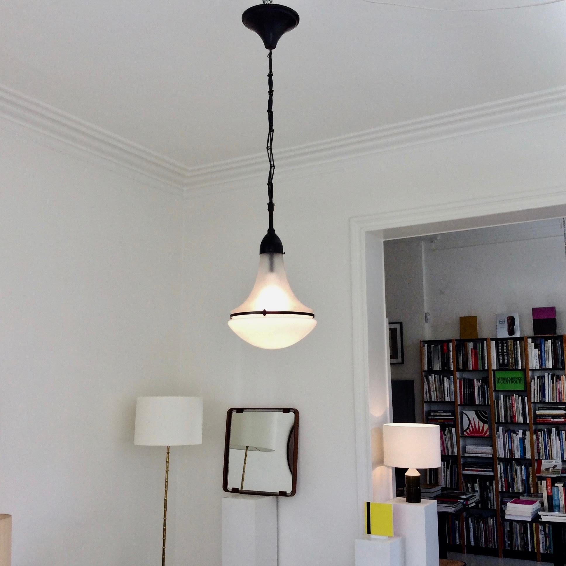 Metal Peter Behrens Luzette Pendant Lamp, circa 1910, Germany