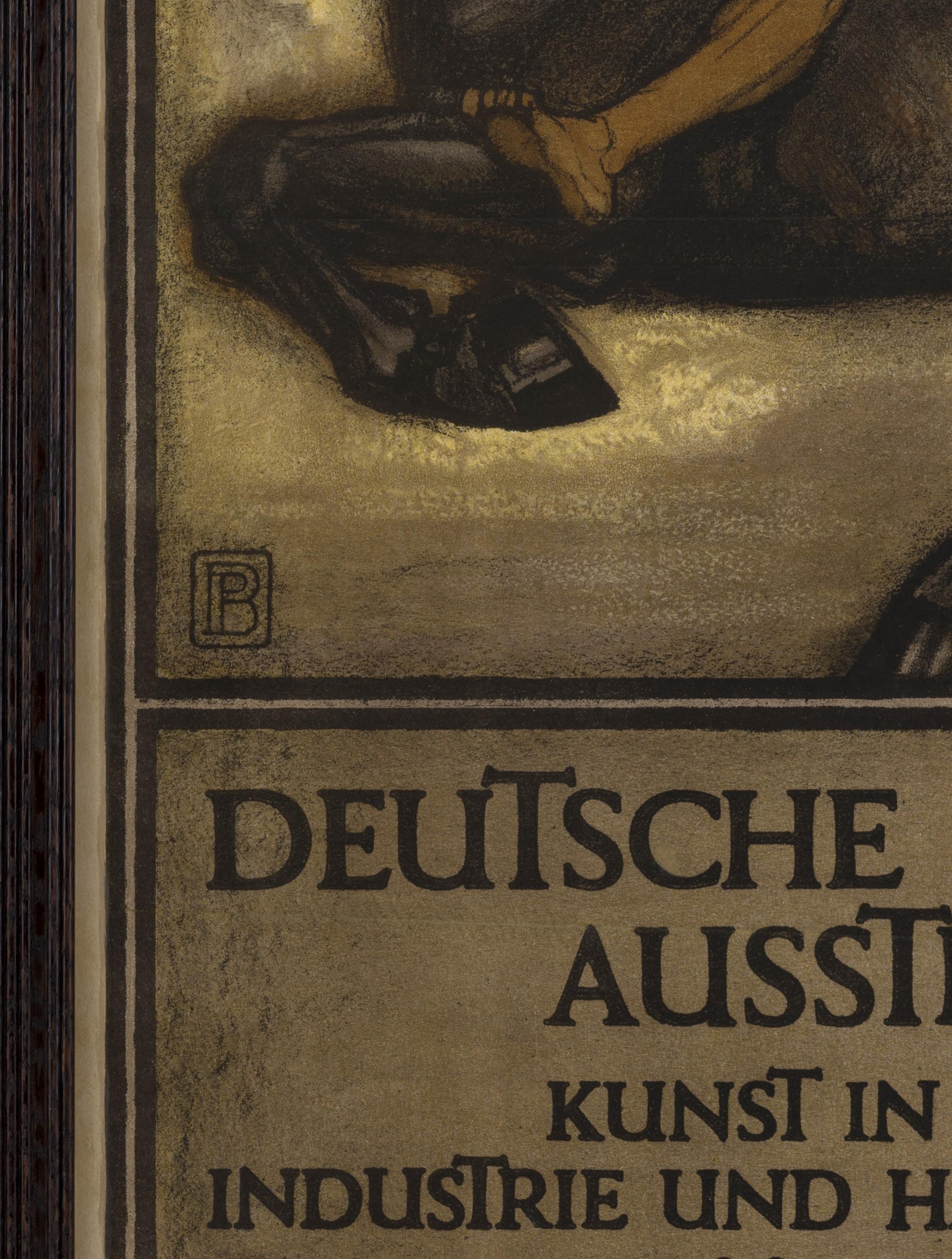 Deutsche Werkbund-Ausstellung (Exposición de Arte del Sindicato Alemán de Trabajadores) - Figurative Print Marrón de Peter Behrens 