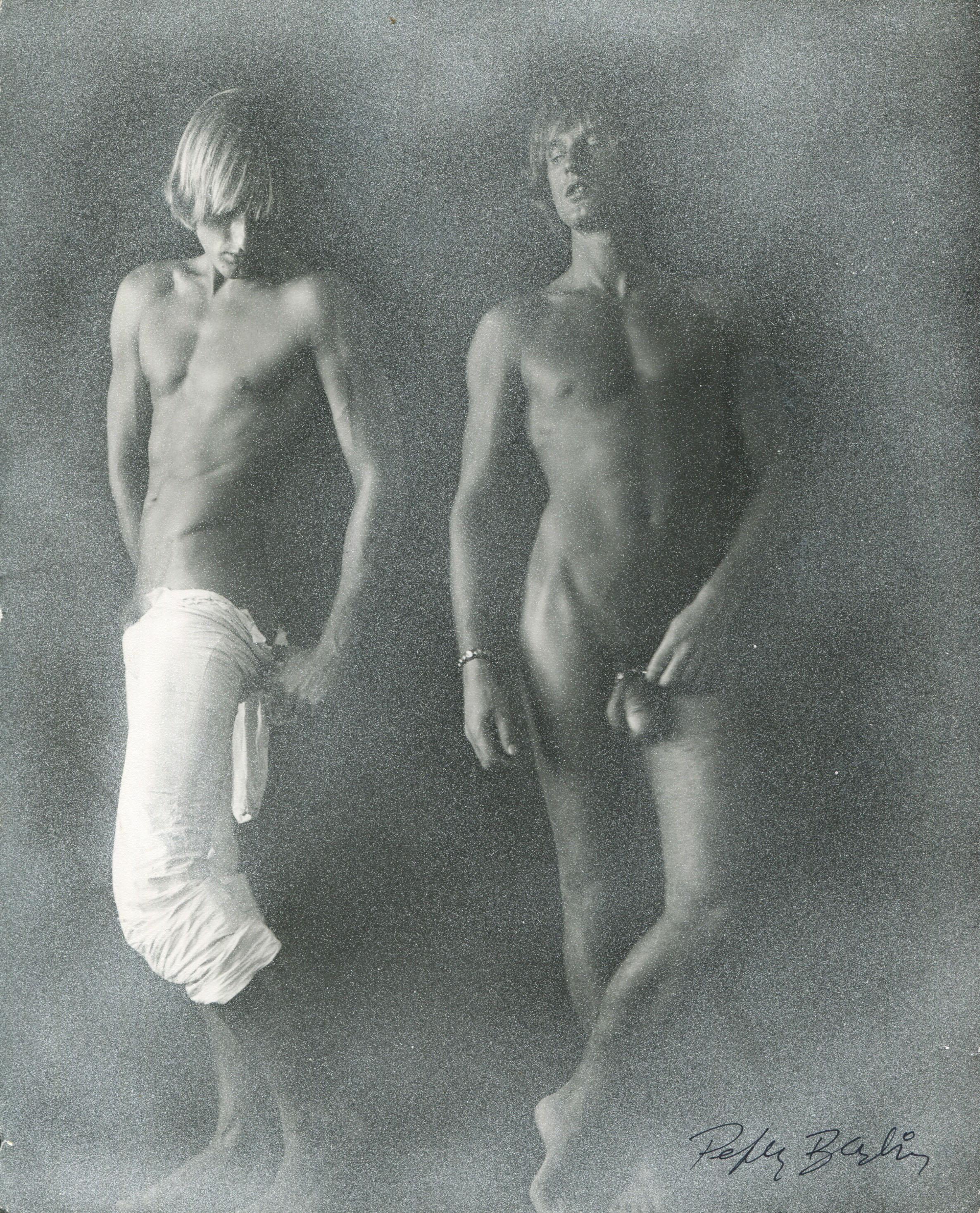 Double Self Portrait in White Mist - Photograph by Peter Berlin