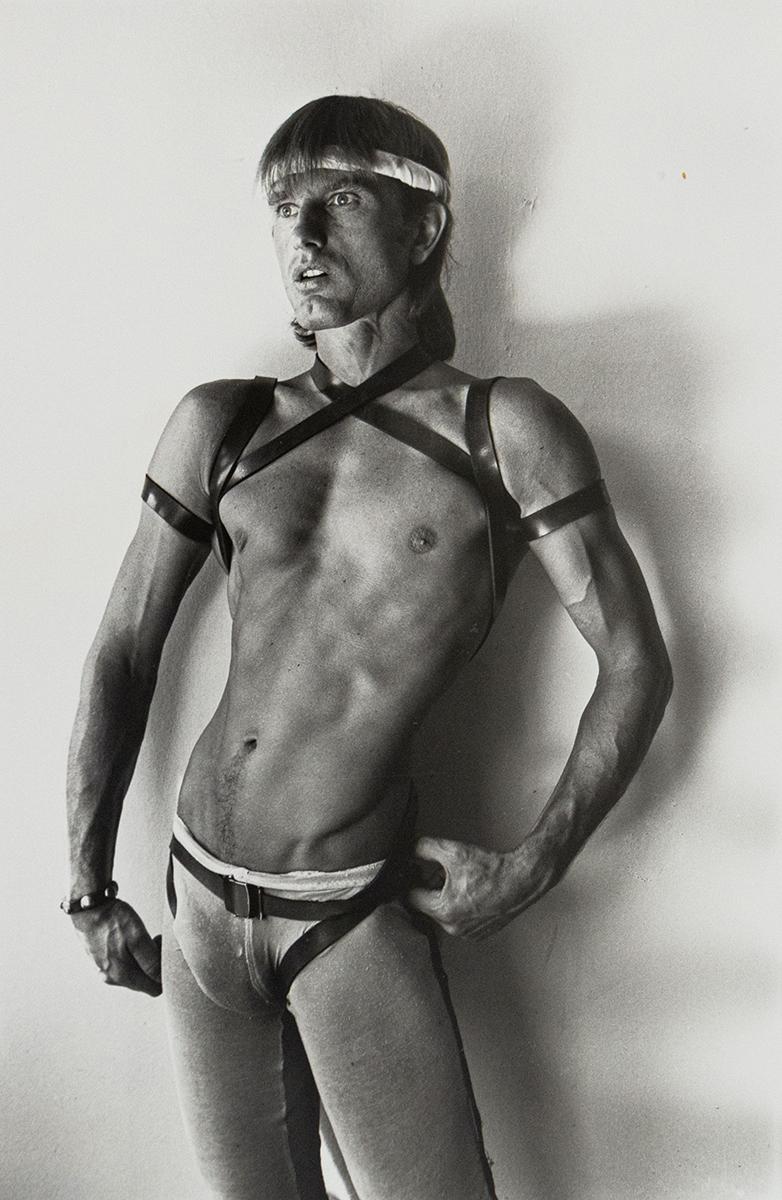 Self Portrait in Leather Harness I - Photograph by Peter Berlin