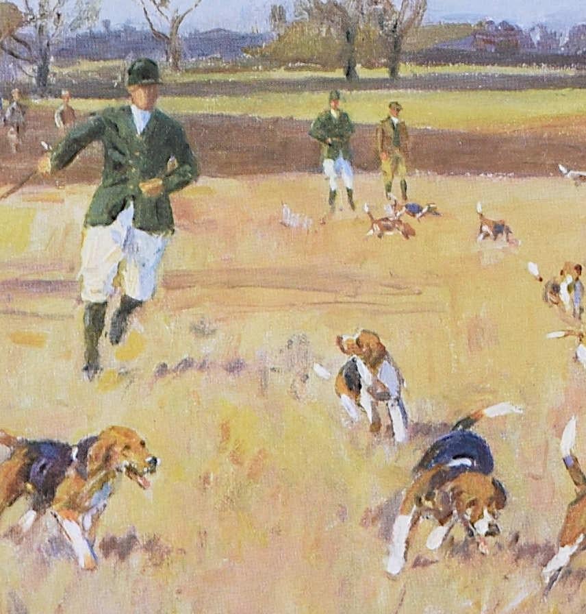 Los Beagles de Pie de Trinidad, litografía de Peter Biegel en venta 1