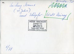 Walter "Walt" Disney  - Convolute of 7 Original Press photos