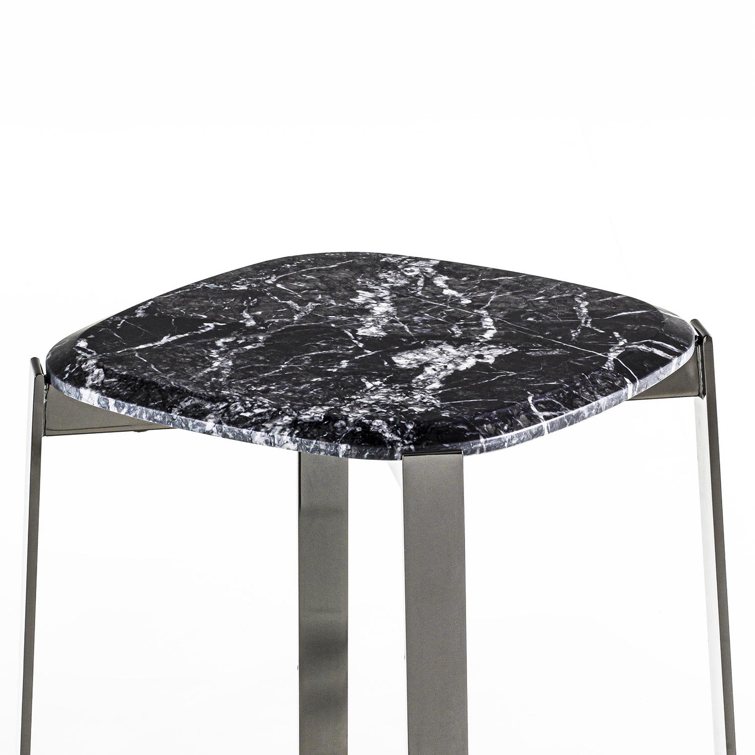 Italian Peter Black Side Table For Sale