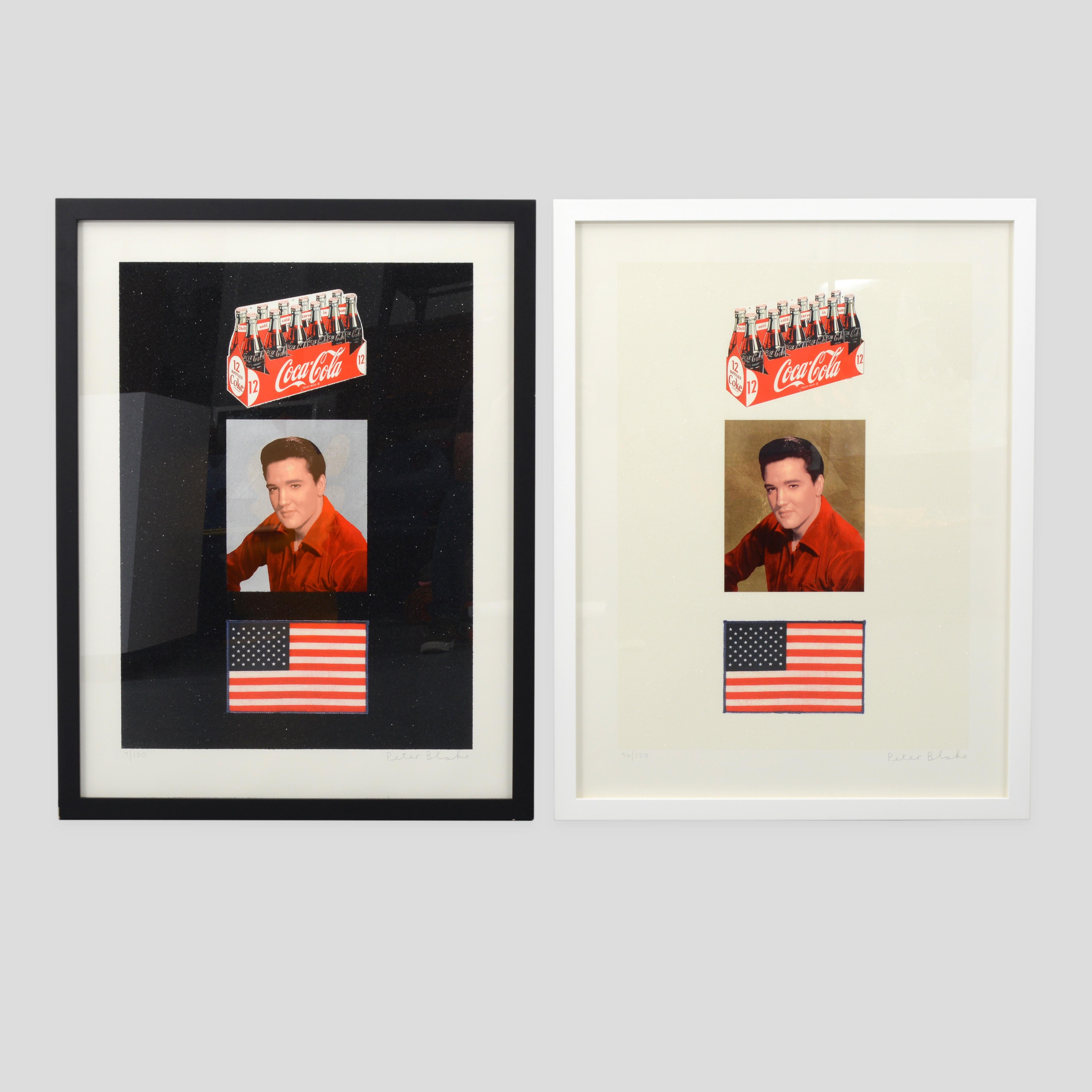 2 Peter Blake AMERICAN TRILOGY Diamond Dust Screenprints For Sale 6