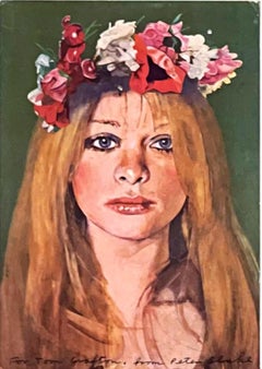 Art Card - Peter Blake - Flora (Fairy Child) - Hand Signed by Peter Blake Framed