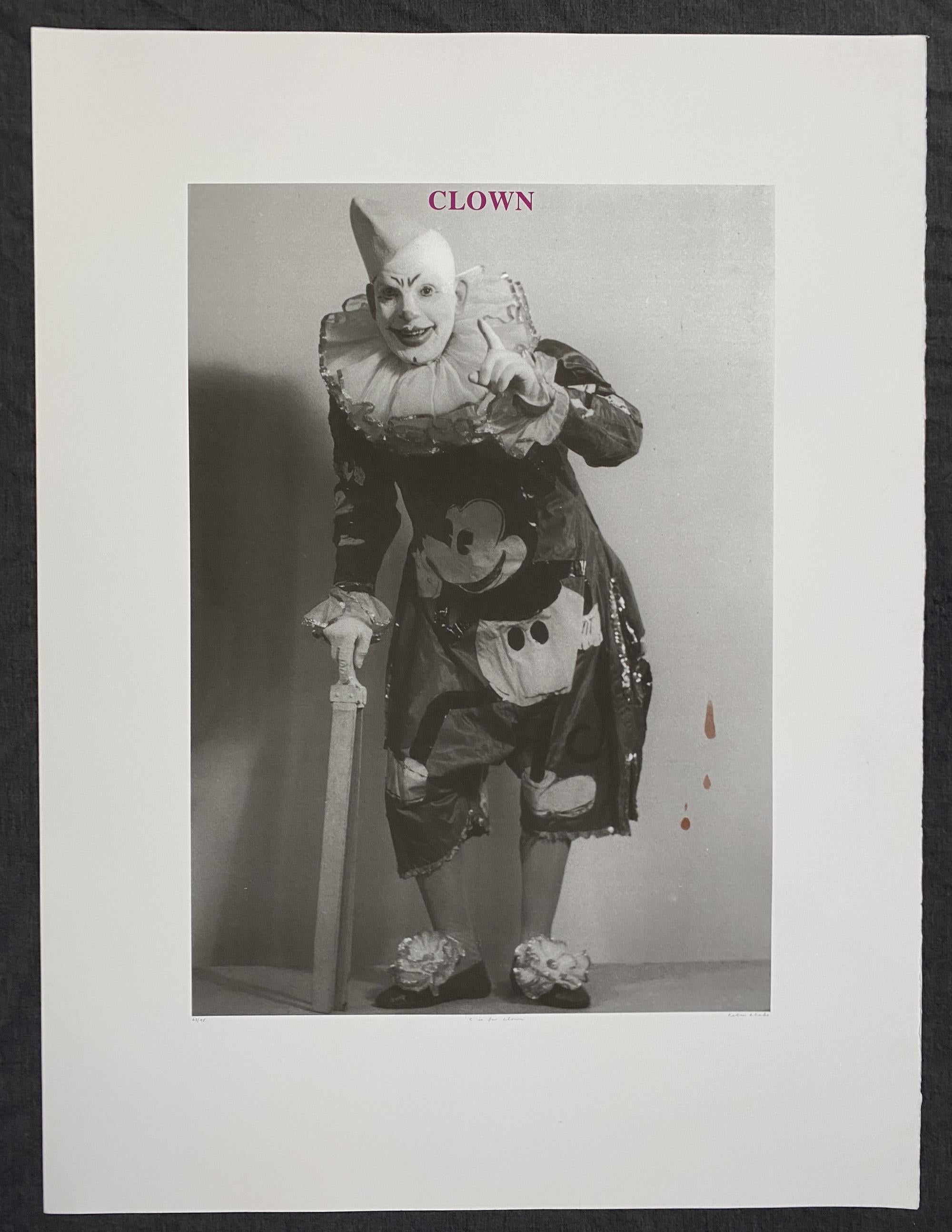 C is for Clown (Alphabet Series) - 1991 Signed Limited Edition  - Print by Peter Blake