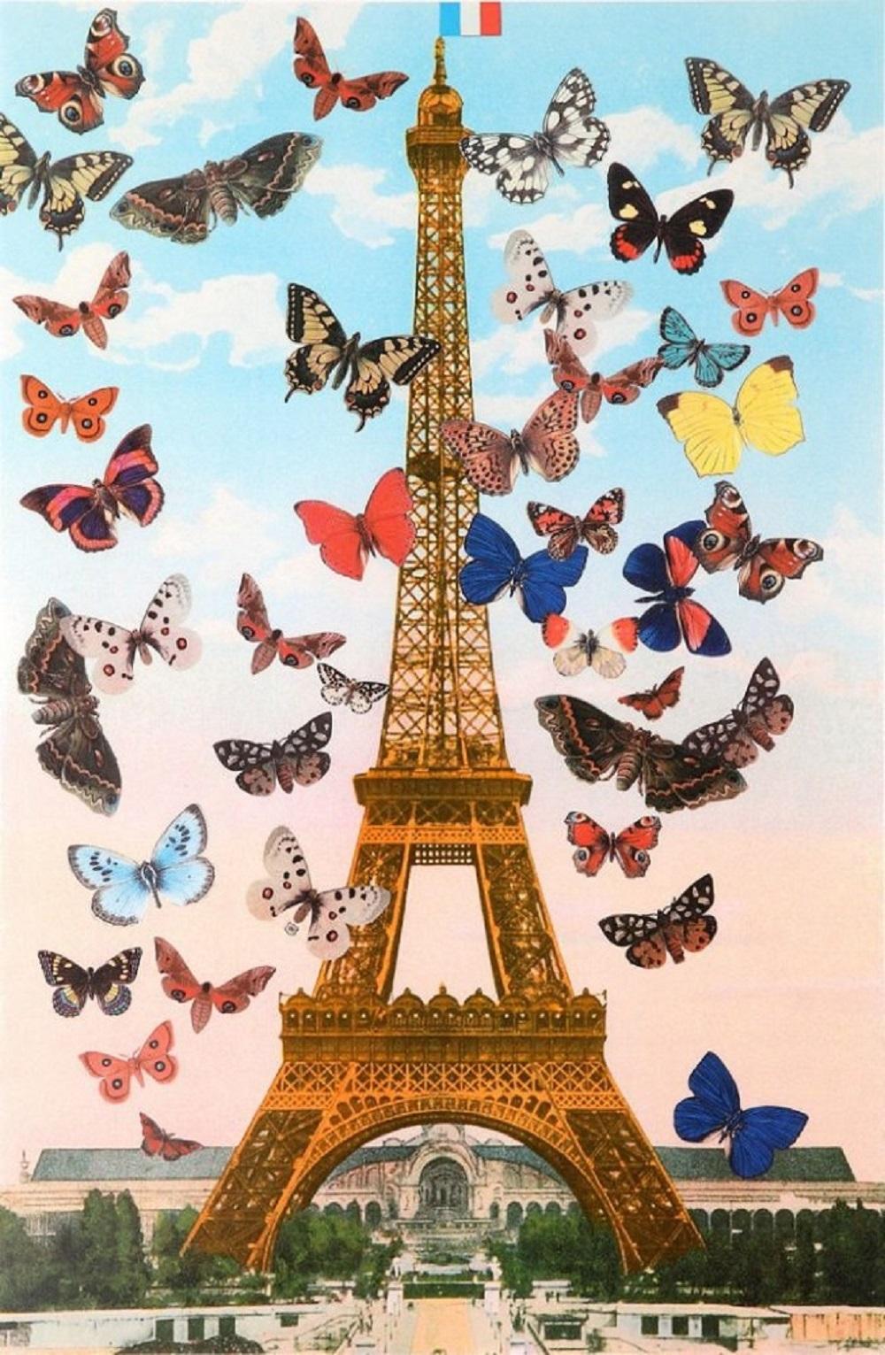 Peter Blake - Eiffel Tower (2010) (signed) For Sale at 1stDibs | peter  blake eiffel tower, eiffel tower 2010