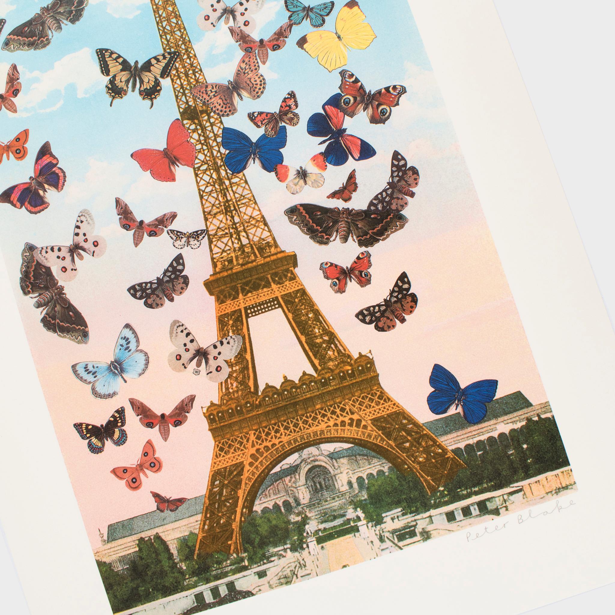 Eiffel Tower (from the Paris suite) - Contemporary Print by Peter Blake
