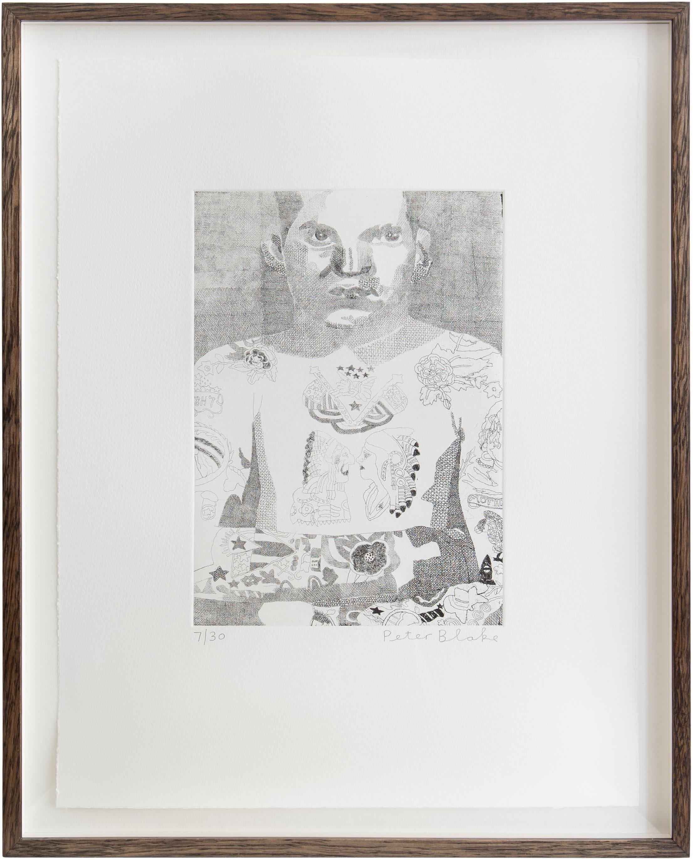 Elvis Two Rivers - Print di Peter Blake
