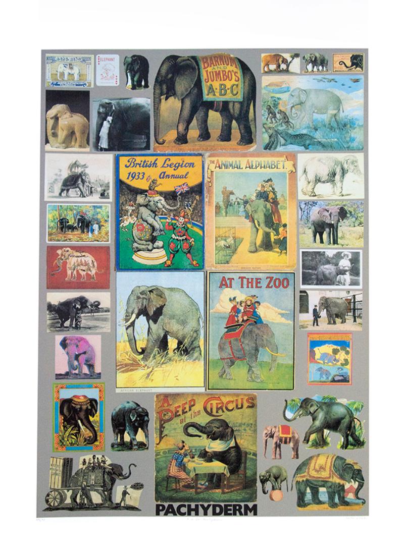 Peter Blake Figurative Print - P is for Pachyderm