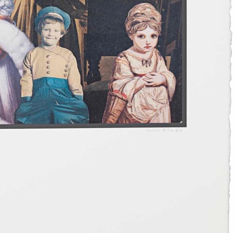 Peter Blake
Party (Sing Song), 1996
Lithograph and screenprint in colours, on wove paper
hand-signed and numbered by the artist
76 x 55 cm
Edition of 100

Peter Blake is a renowned British artist and a leading figure in the Pop Art movement. Born in