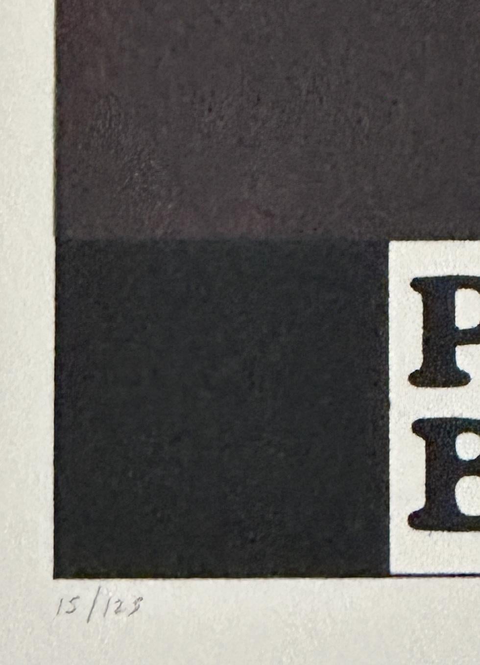 Penny Black  1972 De la serie Los luchadores, edición firmada - Print Arte pop de Peter Blake