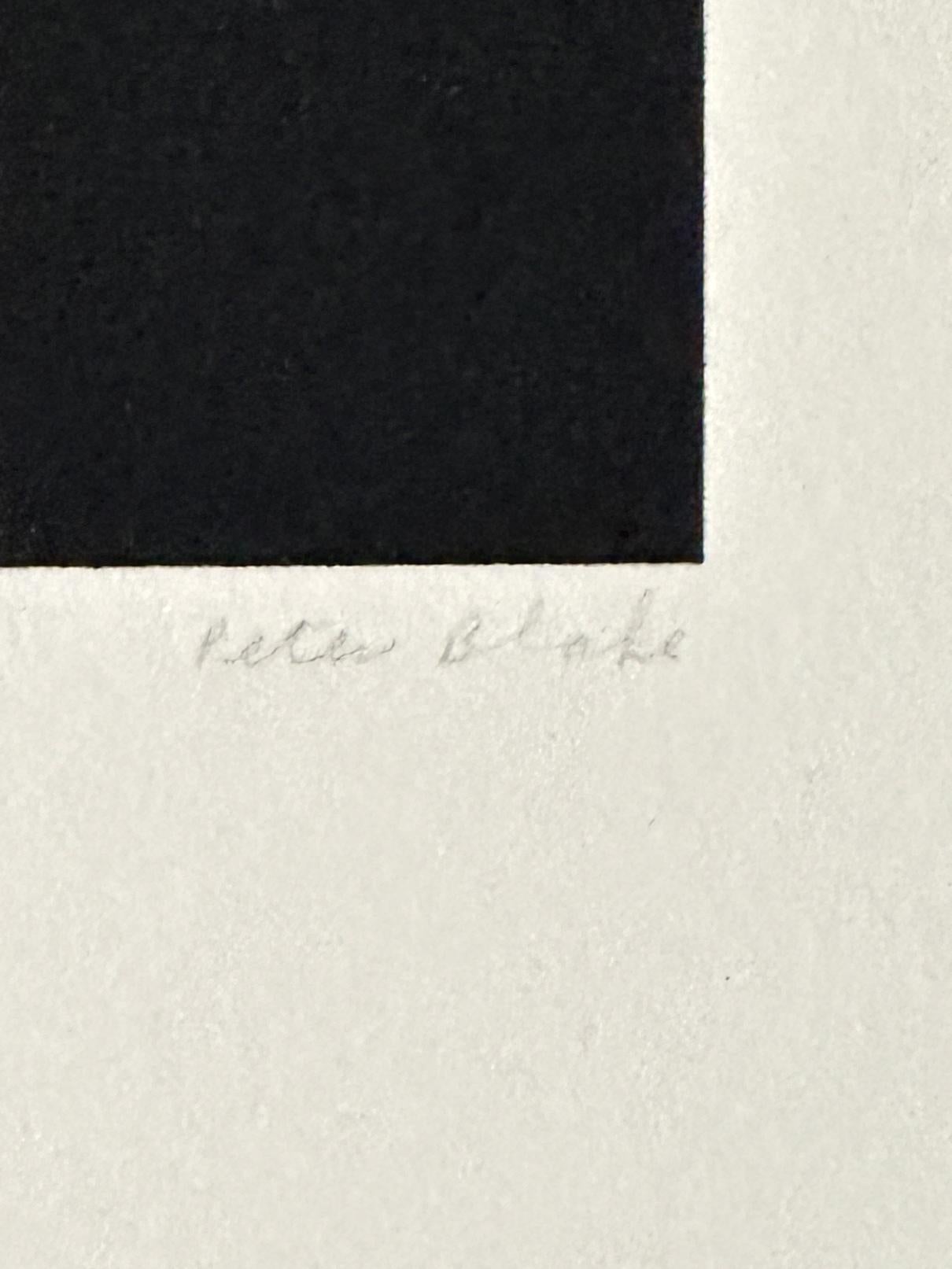 Artista: Sir Peter Thomas Blake
Título Penny Black
Año: 1972
Impresión: Litografía sobre papel grueso
Dimensiones: Papel: 18'' x 11 3/4''  Imagen: 8 1/4'' x 4 1/4''
Edición: Firmada y numerada 15/125
Sello Kelpra : 8061

Pretty Boy Michael Angelo