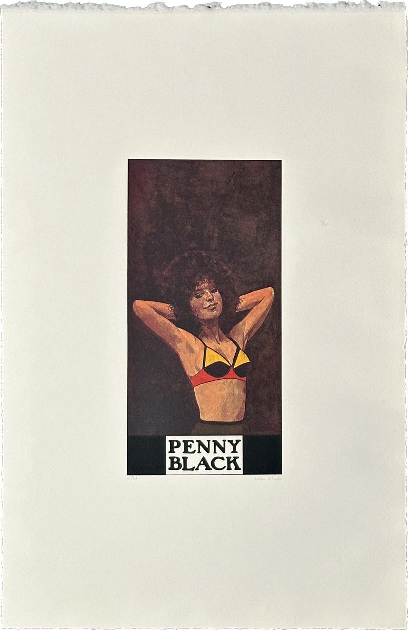 Portrait Print de Peter Blake - Penny Black  1972 De la serie Los luchadores, edición firmada