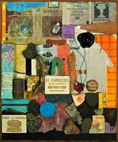 Peter Blake - A Walk in the Tuileries, Parigi con foglia d'argento e smalti, Signed/N