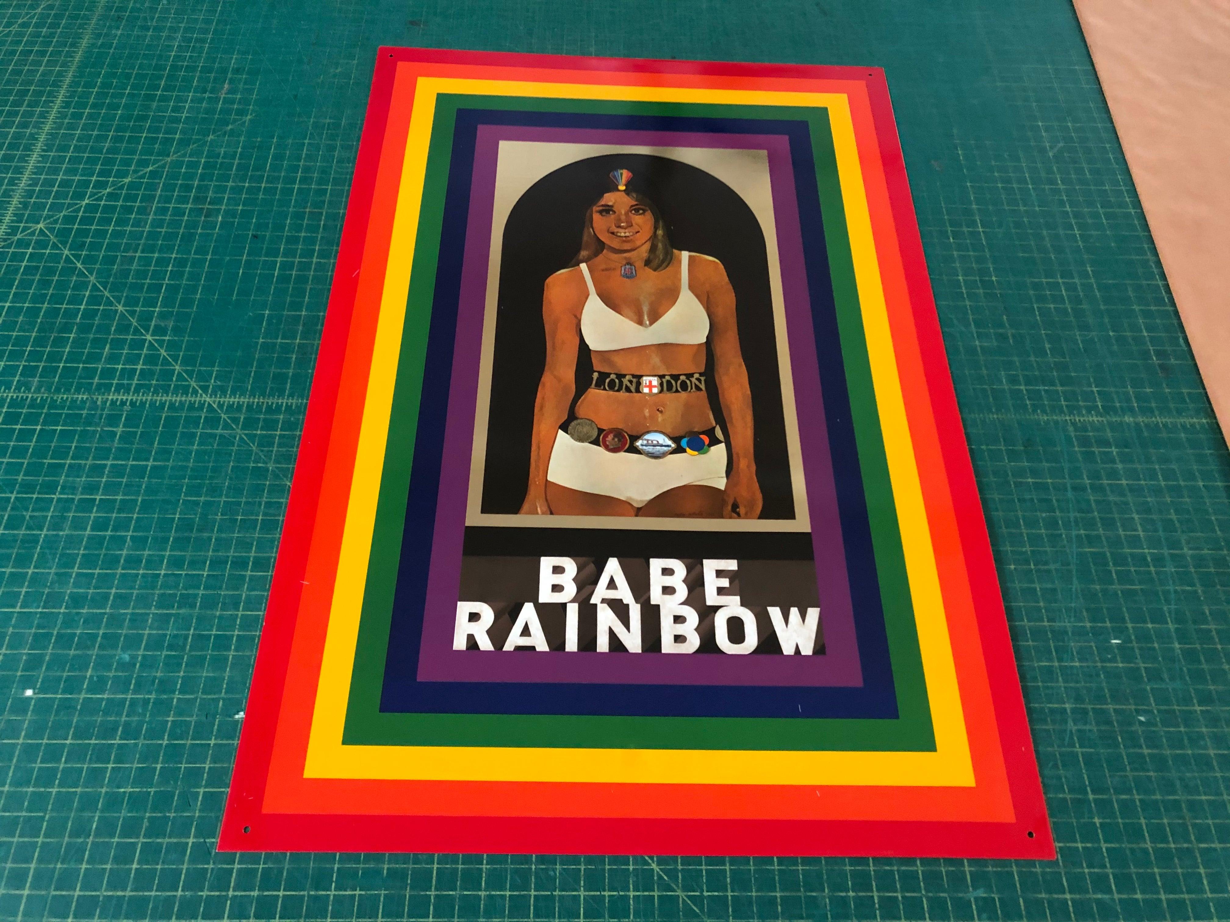 PETER BLAKE Babe Rainbow, 1968 on TIN - Pop Art Print by Peter Blake