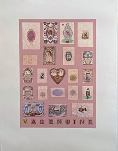 Peter Blake - V is for Valentine, serigrafia, Firmato/N, Pop britannico