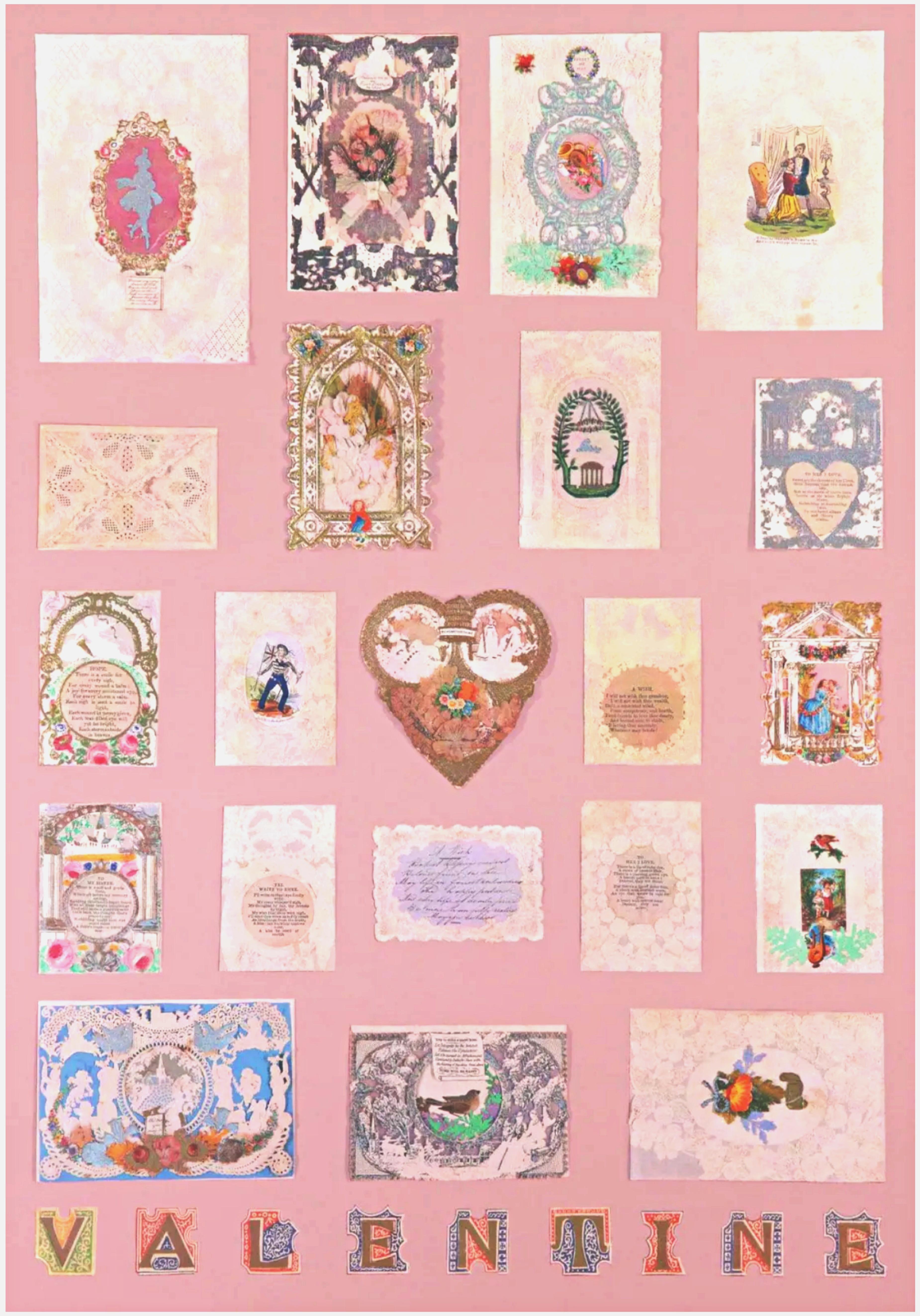 Peter Blake
V is for Valentine (from the Alphabet Series), 1991
Silkscreen in colors on wove paper
40 2/5 × 30 3/5 inches
Hand signed, titled and numbered 49/95 on the front
Published by Waddington Graphics and Corianda Studios
from the Alphabet