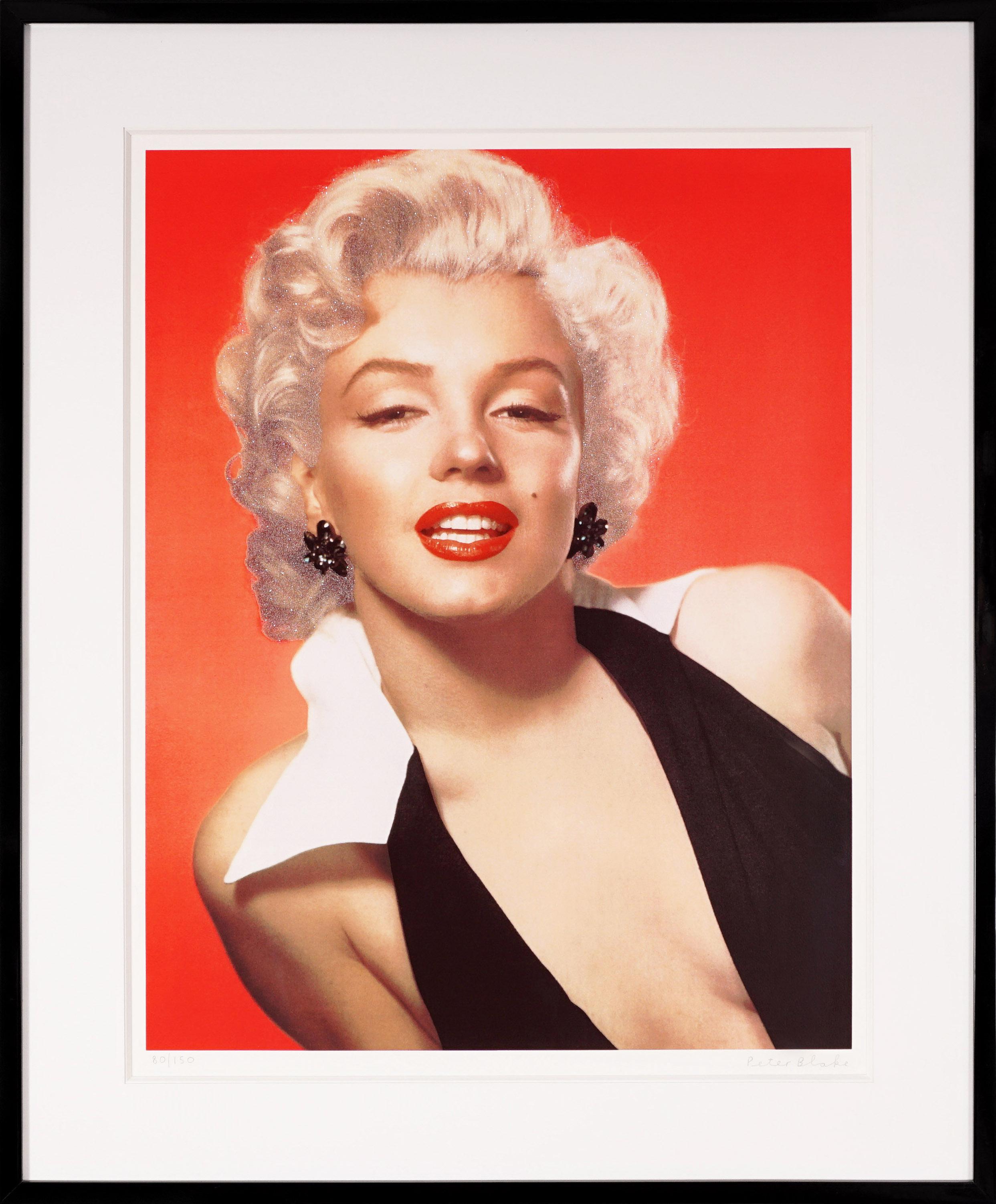 Pop Art 'Marilyn Monroe' Portrait with Diamond Dust, Limited Edition, 2010 - Mixed Media Art by Peter Blake