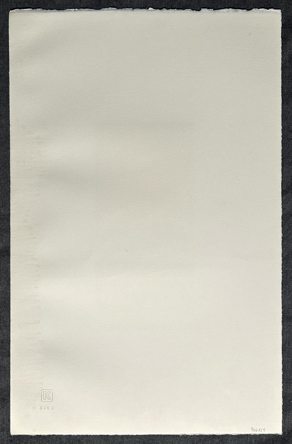 Artist: Sir Peter Thomas Blake
Title: Pretty Boy Michael Angelo, 
Year: 1972
Print: Lithograph on Heavy Paper
Dimensions: Paper: 18’’ x 11 3/4’’  Image: 8 1/4’’ x 4 1/4’’
Edition: Signed and Numbered 15/125
Kelpra Stamp : 8062

A striking example of
