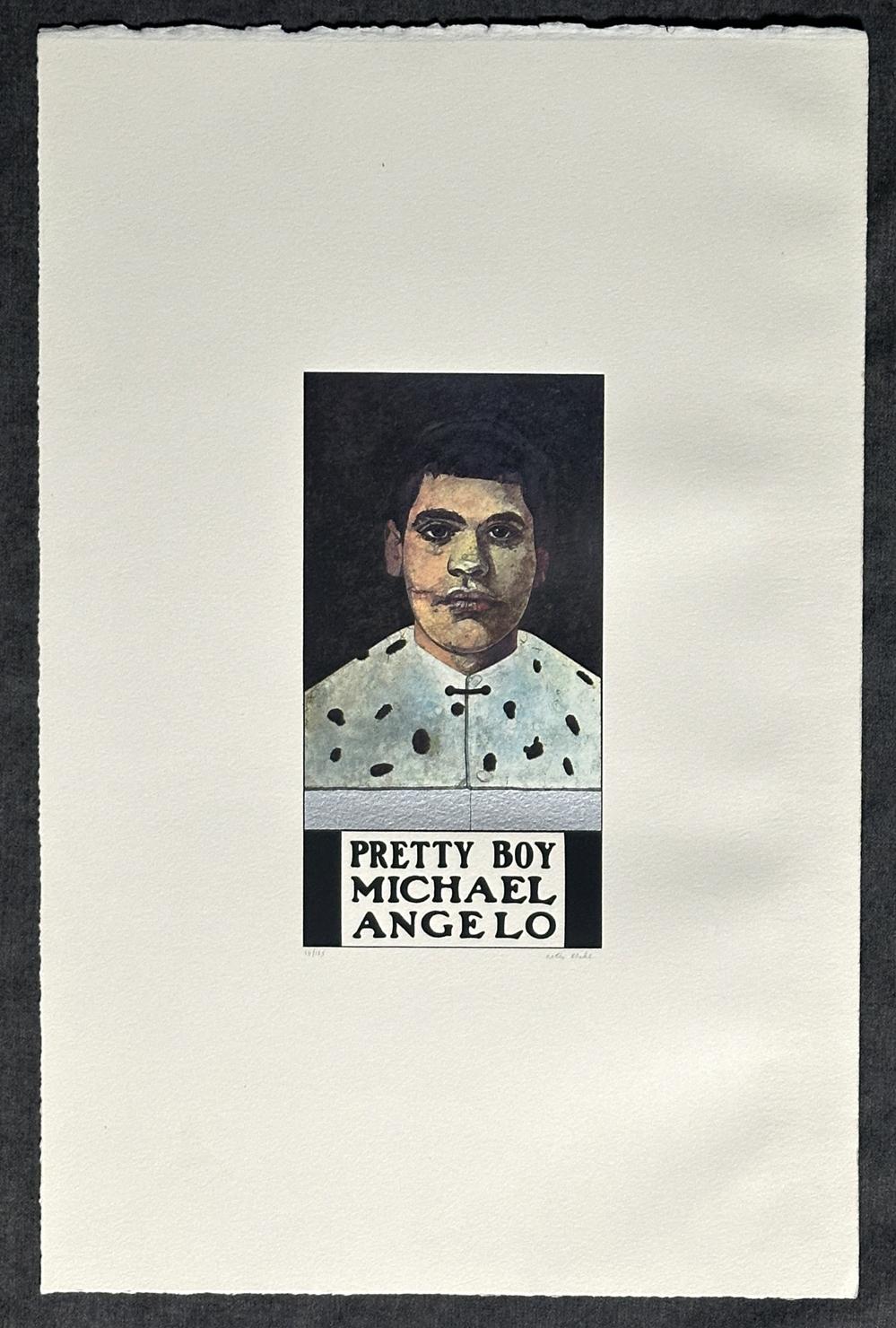 Pretty Boy Michael Angelo, 1972 From the The Wrestlers Series, Signed Edition For Sale 3