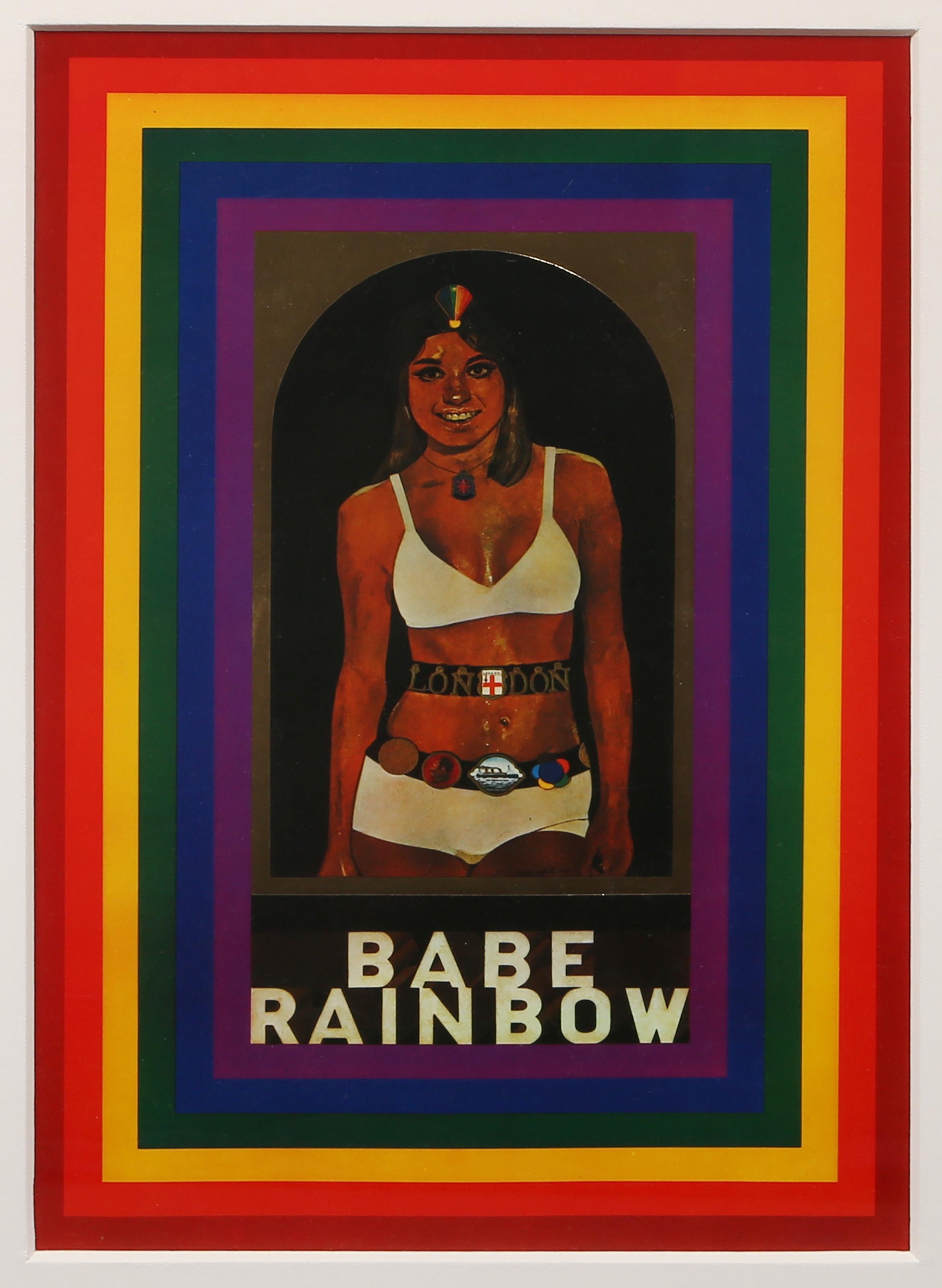 R comme Arc-en-ciel, affiche collotype pop art de Peter Blake en vente 1
