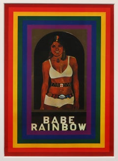 R is for Rainbow, Pop Art Collotype Poster by Peter Blake