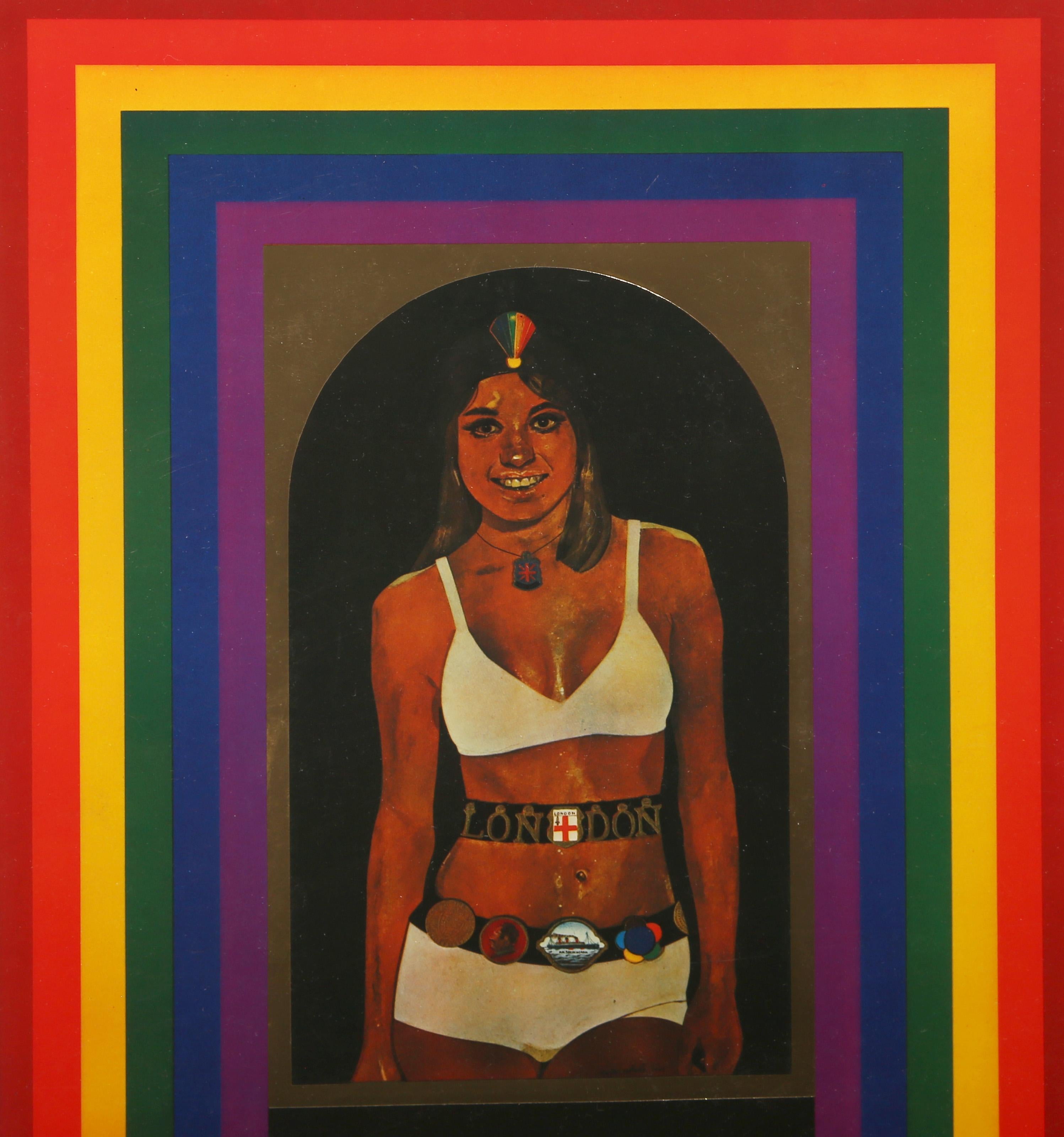 R comme Arc-en-ciel, affiche collotype pop art de Peter Blake en vente 2