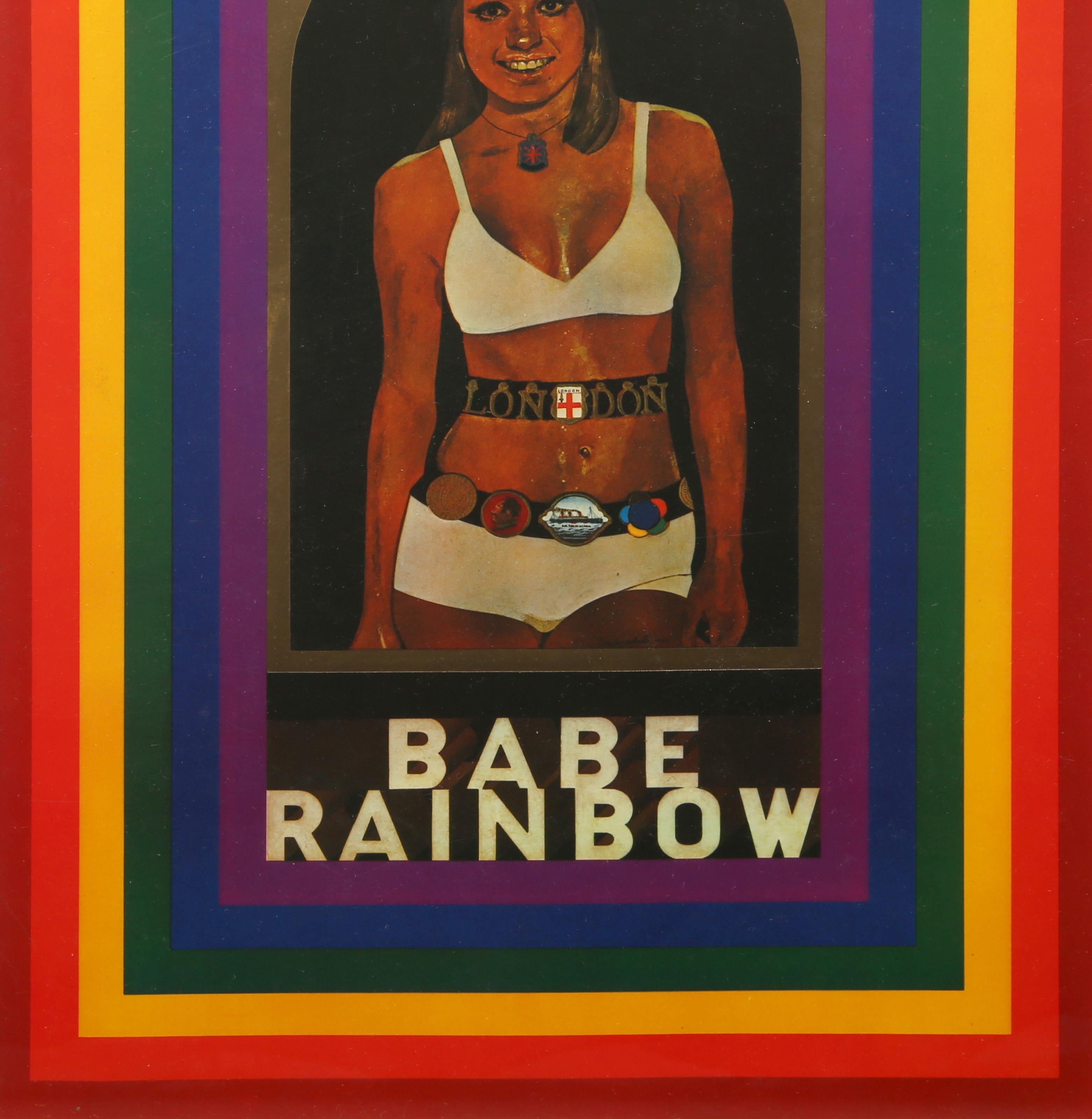 R comme Arc-en-ciel, affiche collotype pop art de Peter Blake en vente 3