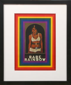 R comme Arc-en-ciel, affiche collotype pop art de Peter Blake