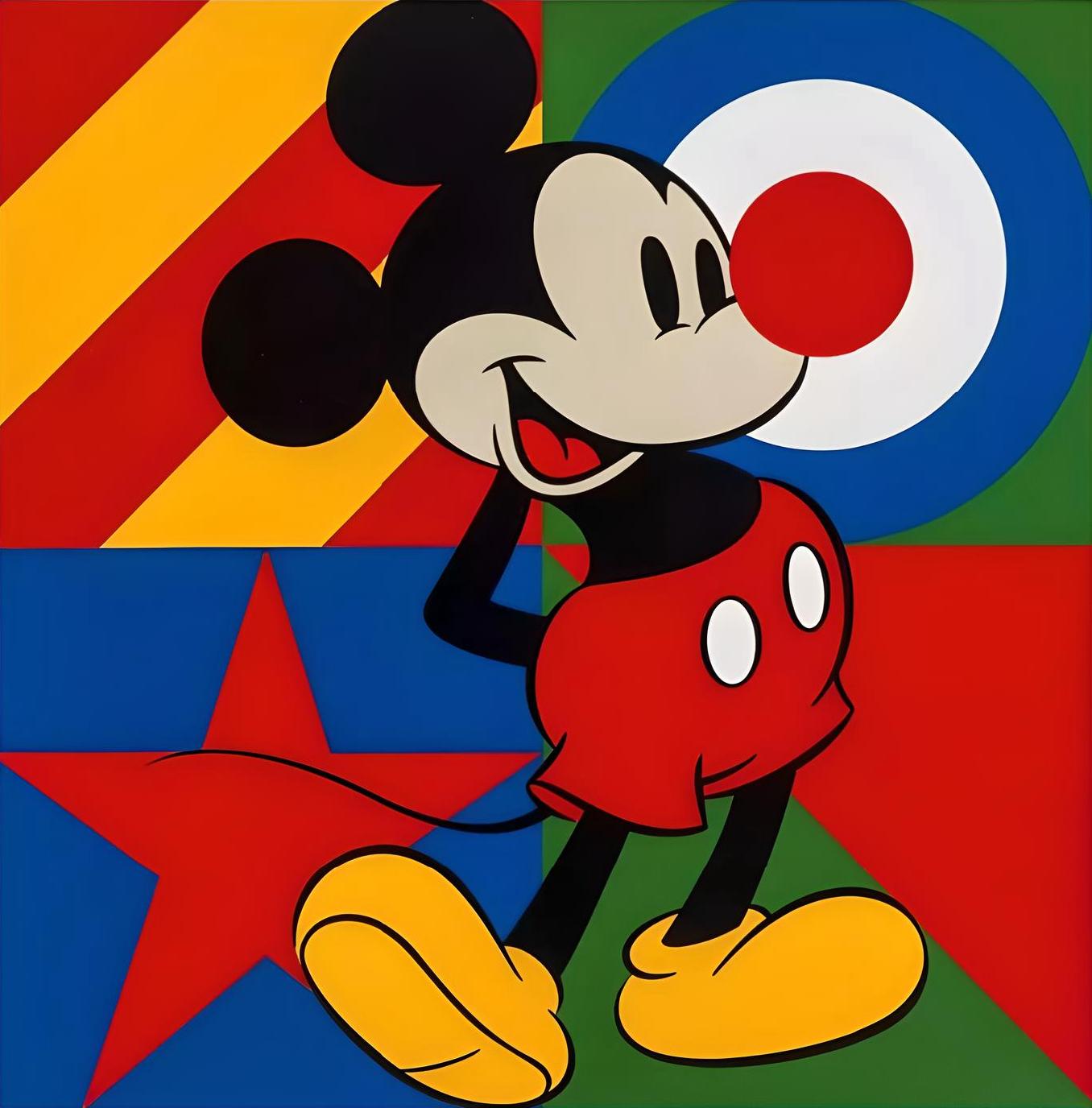 Red Nose Day (Mickey Mouse) - Print by Peter Blake