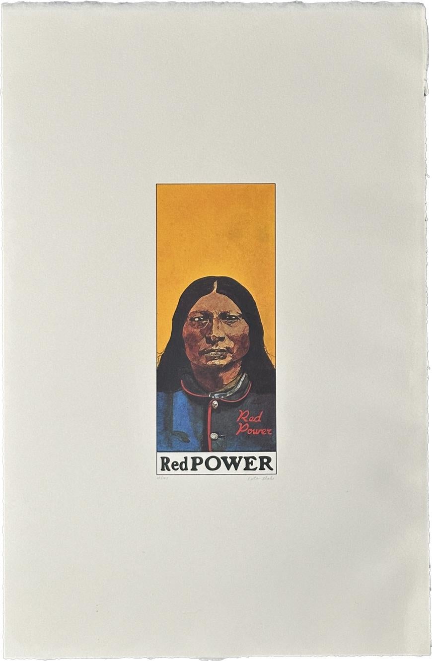Portrait Print Peter Blake - Red Power 1972 de la série The Wrestlers, édition signée