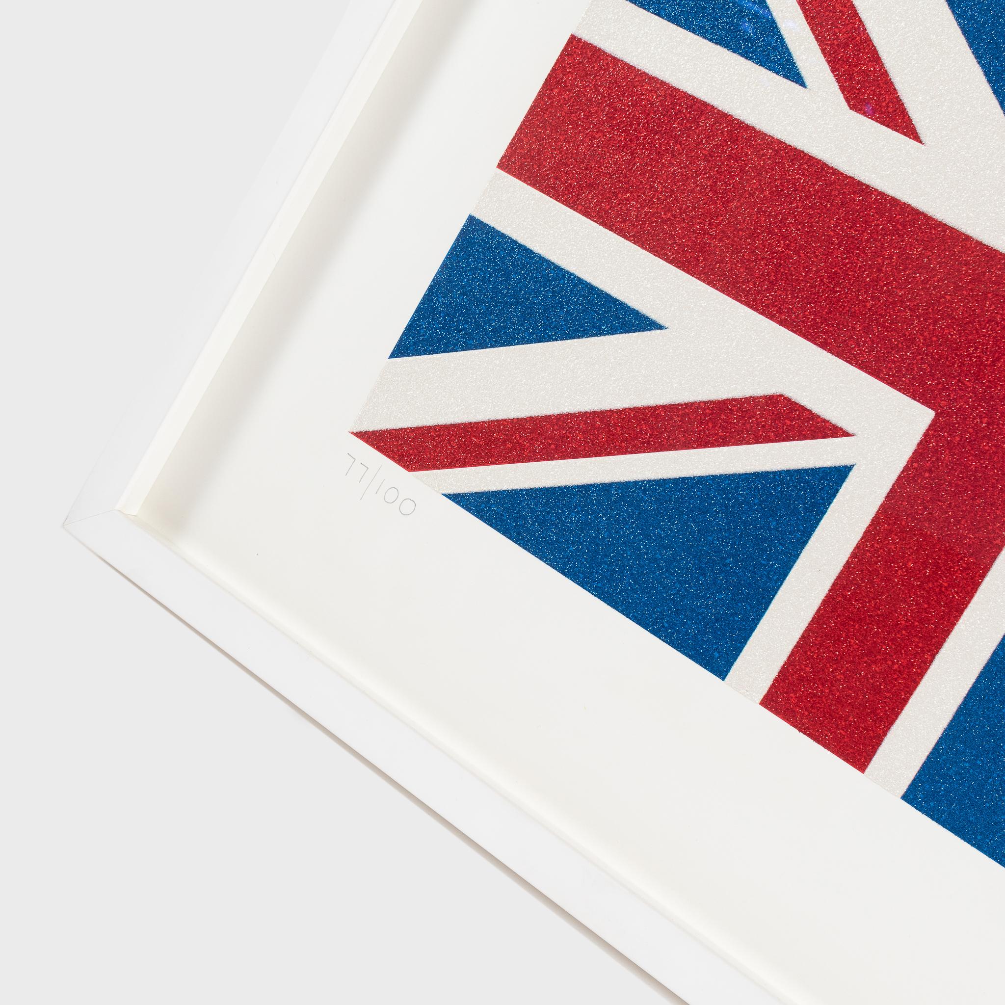 Small Union Flag - Gray Figurative Print by Peter Blake