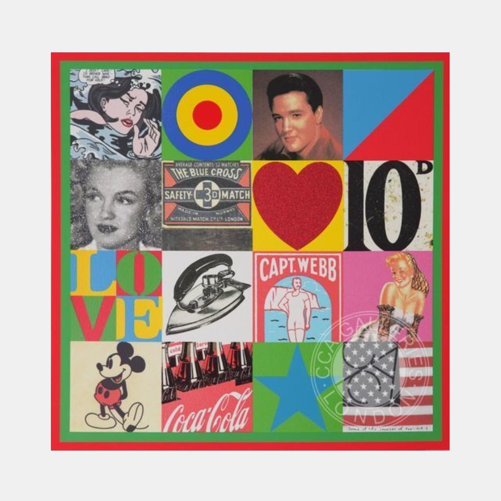 Some of the Sources of Pop Art VI - Print by Peter Blake